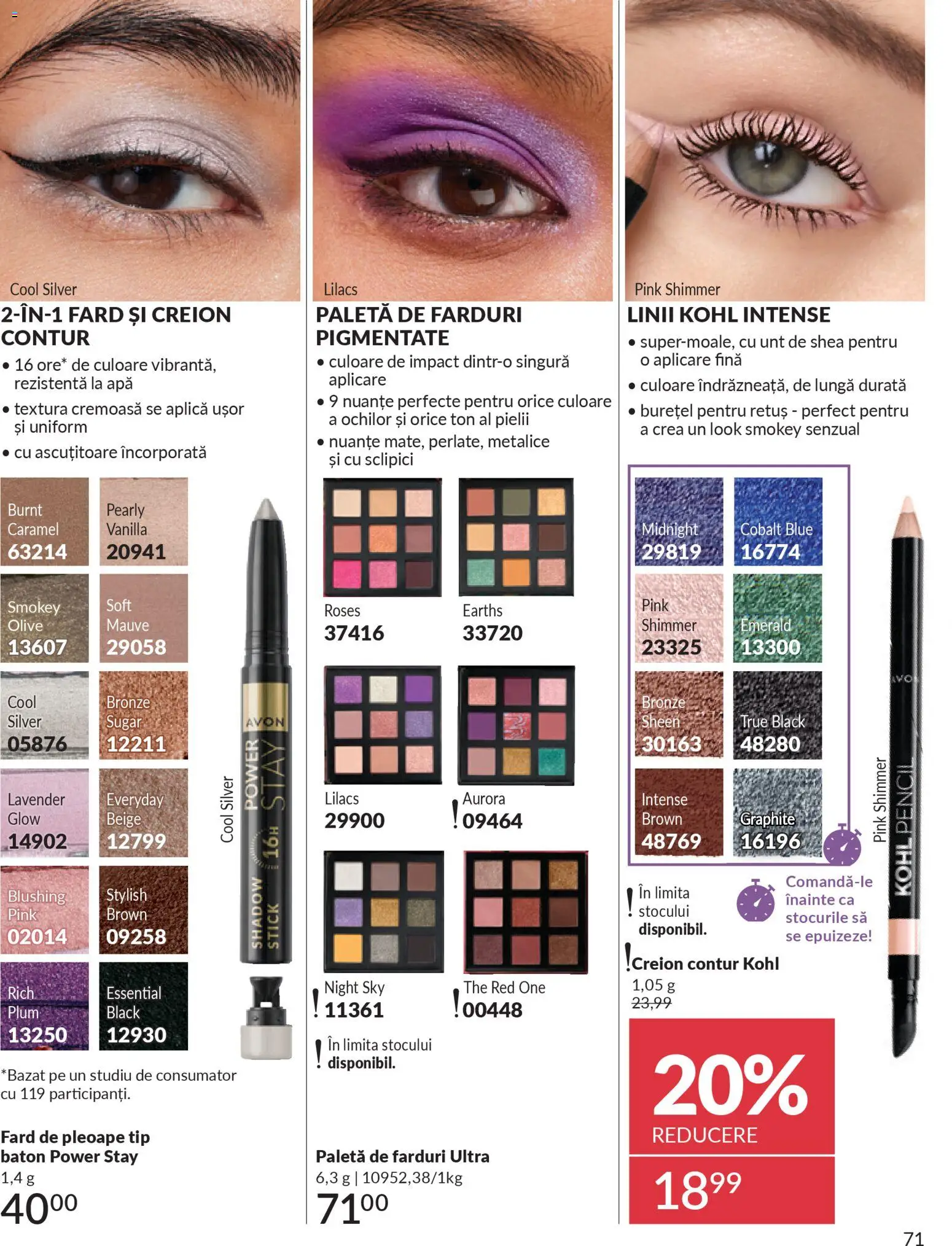 Catalog Avon 1 - 30 Decembrie 2025 | Pagina 71 | Produse: Fard de pleoape, Peluş Köpek Yatağı, Unt, Apă