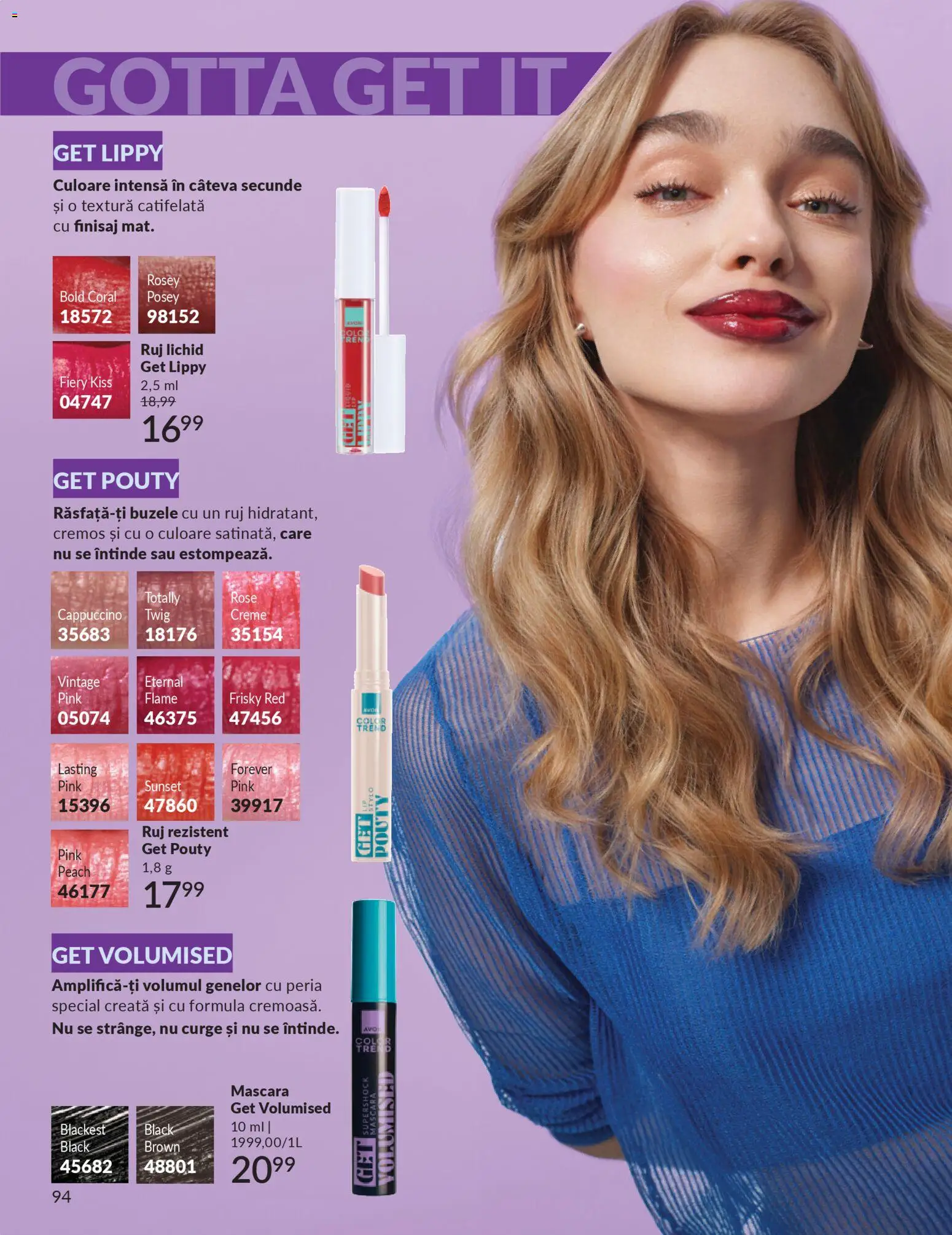 Catalog Avon 1 - 30 Decembrie 2025 | Pagina 94 | Produse: Mascara, Ruj