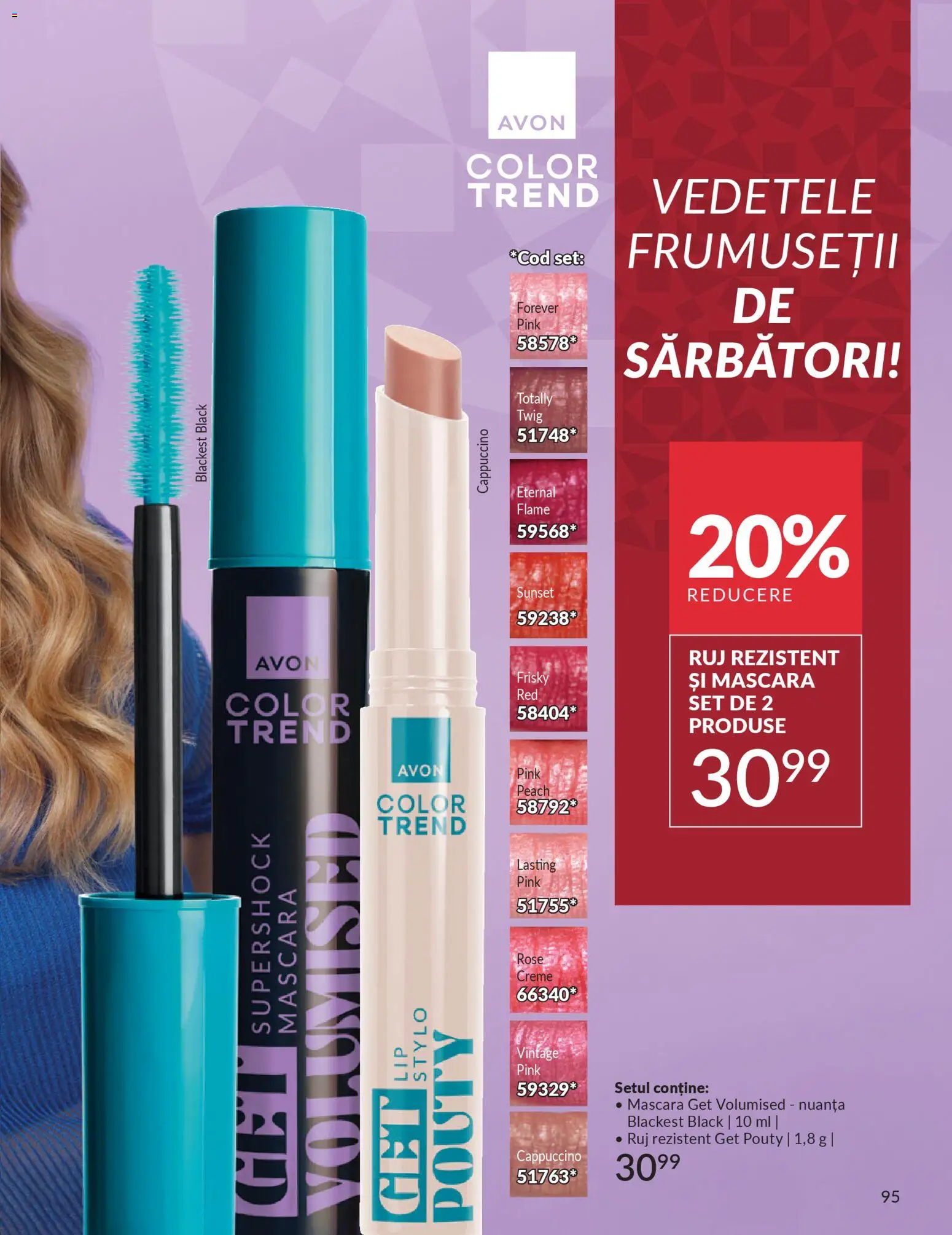 Catalog Avon 1 - 30 Decembrie 2025 | Pagina 95 | Produse: Mascara, Ruj