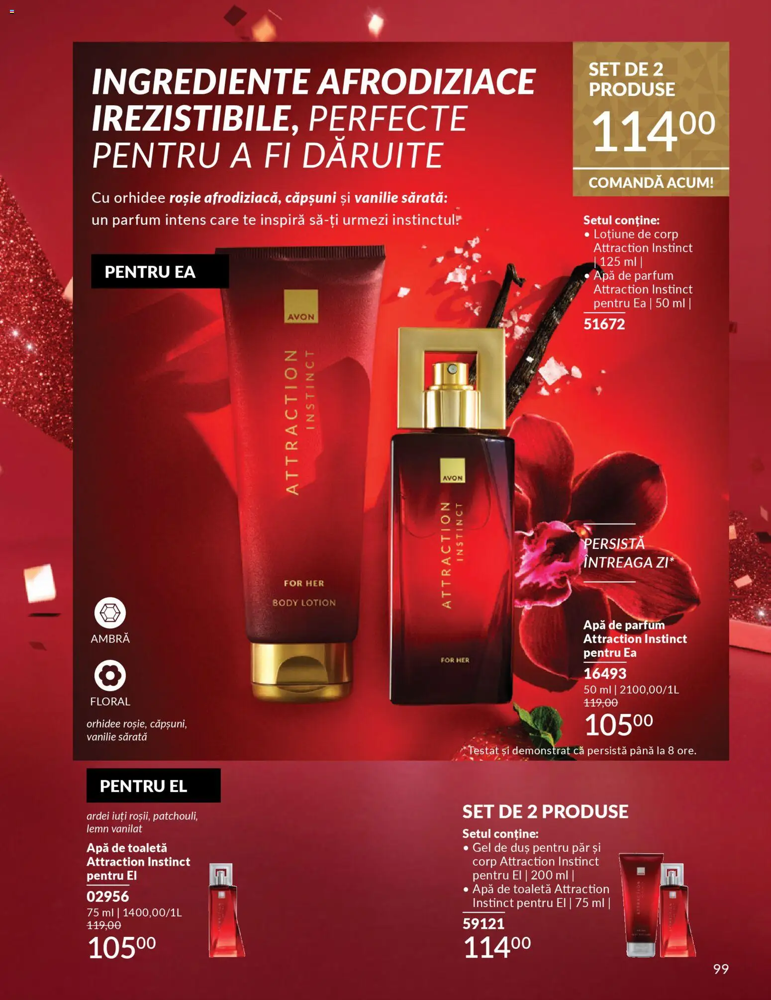 Catalog Avon 1 - 30 Decembrie 2025 | Pagina 99 | Produse: Body, Parfum, Apă de toaletă, Căpșuni