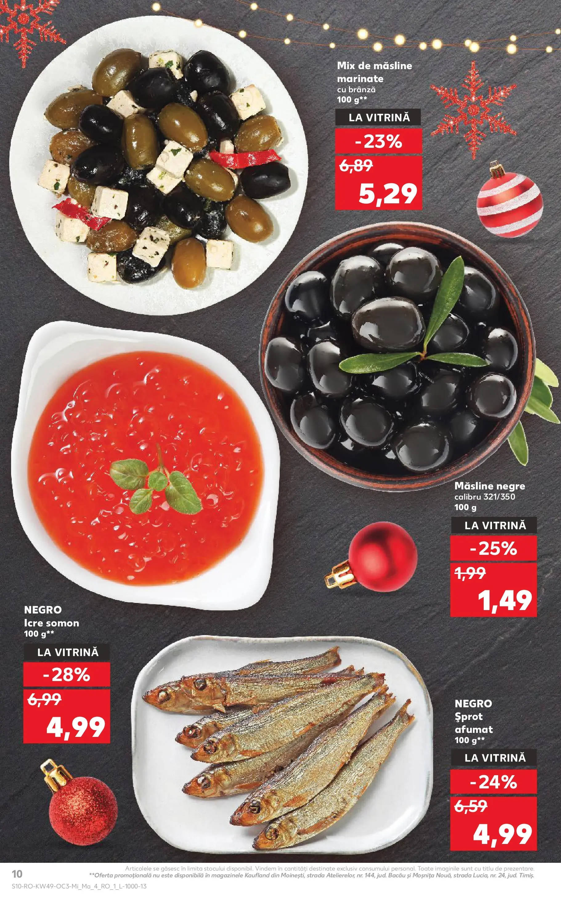 Catalog Kaufland 3 - 8 Decembrie 2025 | Pagina 10 | Produse: Hijyenik ped, Vitrină, Măsline, Brânză