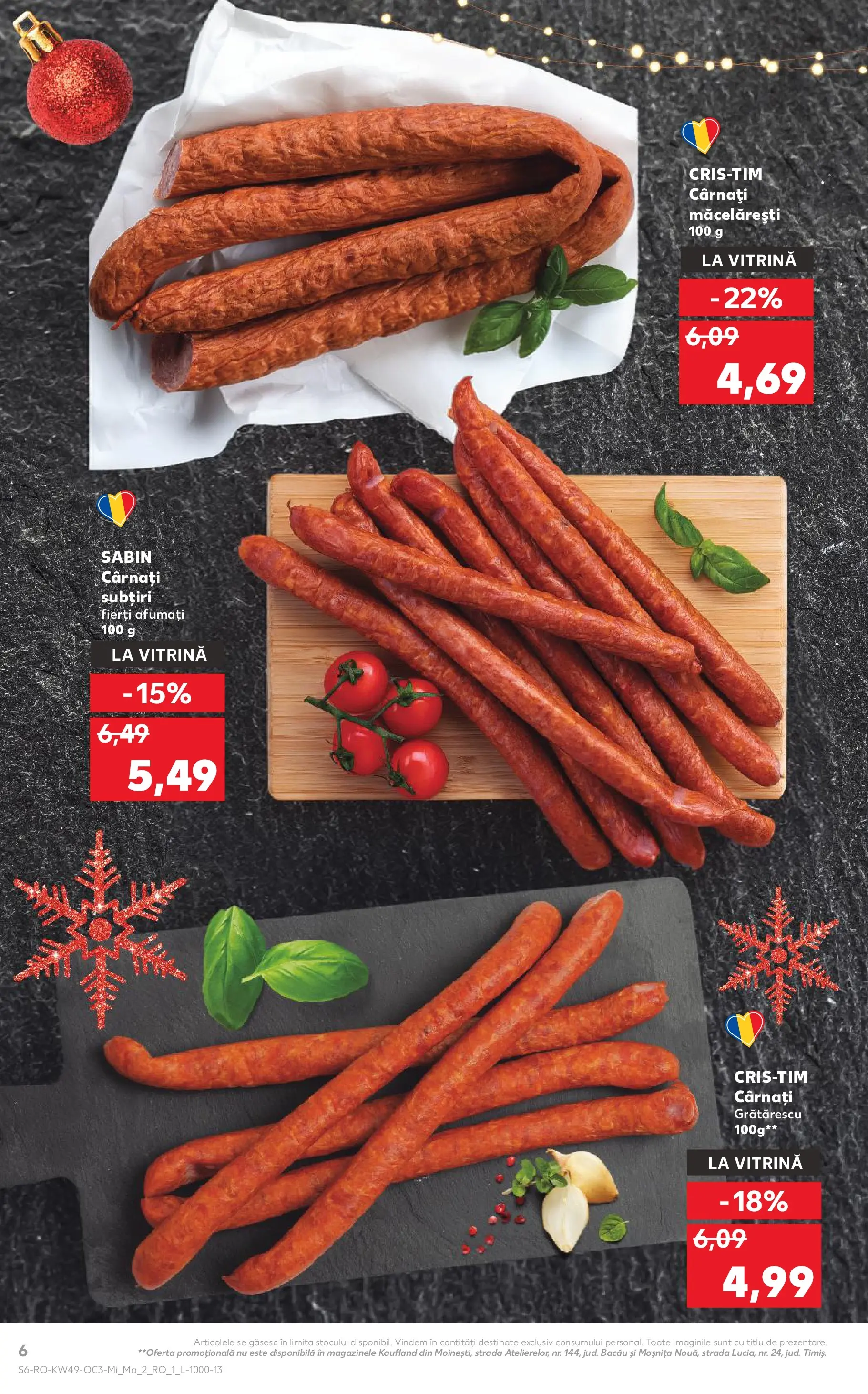 Catalog Kaufland 3 - 8 Decembrie 2025 | Pagina 6 | Produse: Vitrină, Cârnați