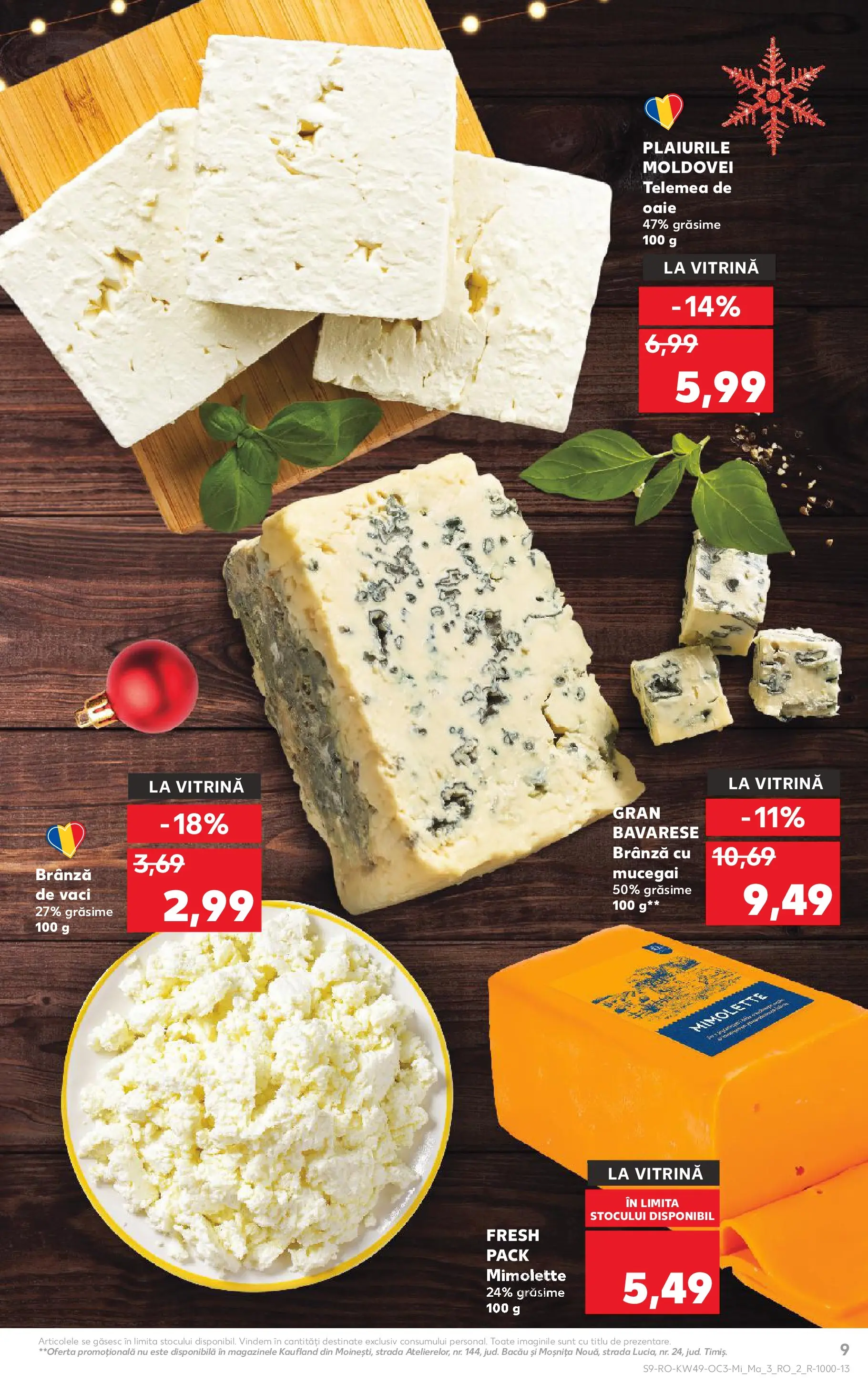 Catalog Kaufland 3 - 8 Decembrie 2025 | Pagina 9 | Produse: Vitrină, Brânză, Brânză cu mucegai