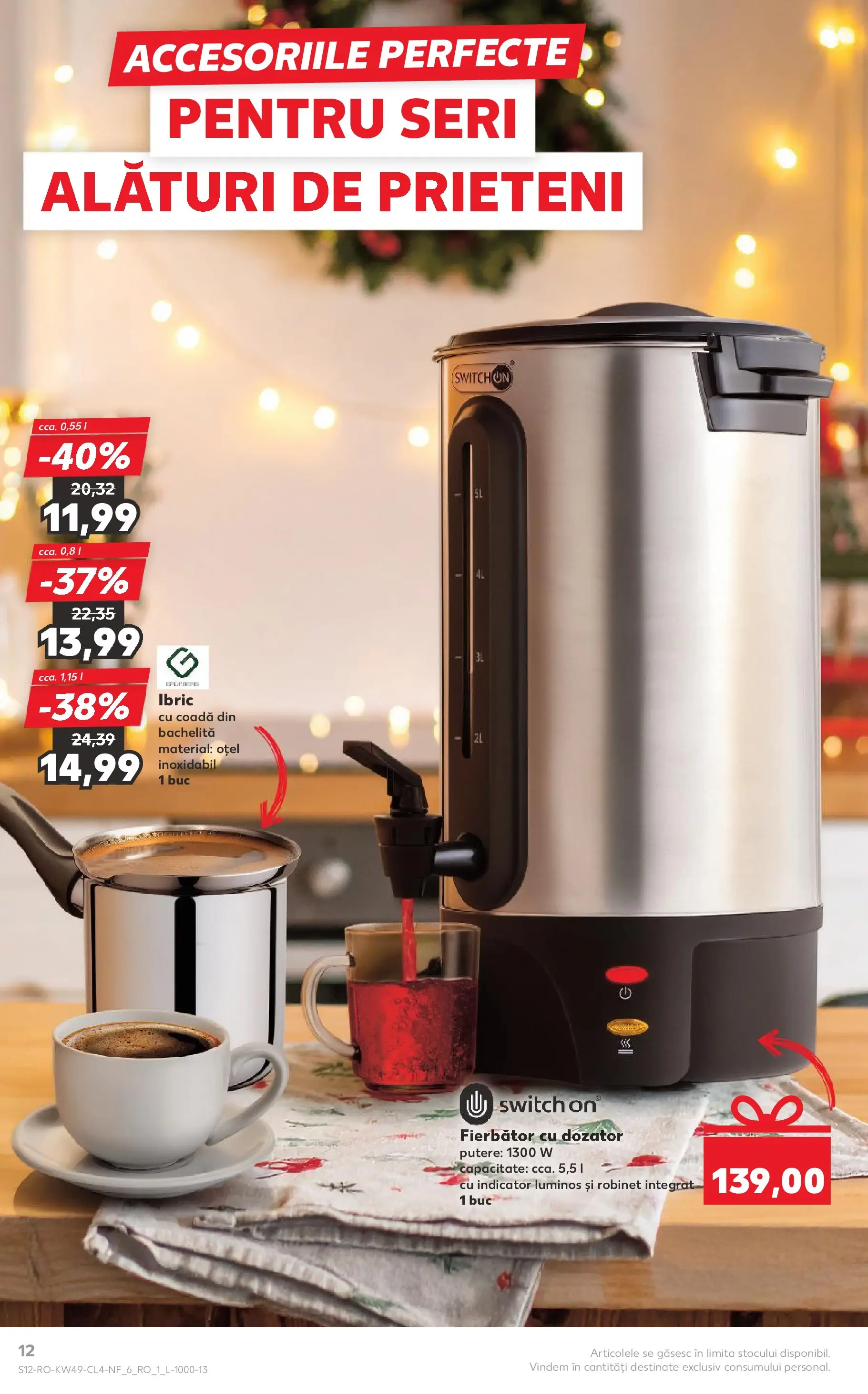 Catalog Kaufland 3 - 8 Decembrie 2025 | Pagina 12 | Produse: Boiler