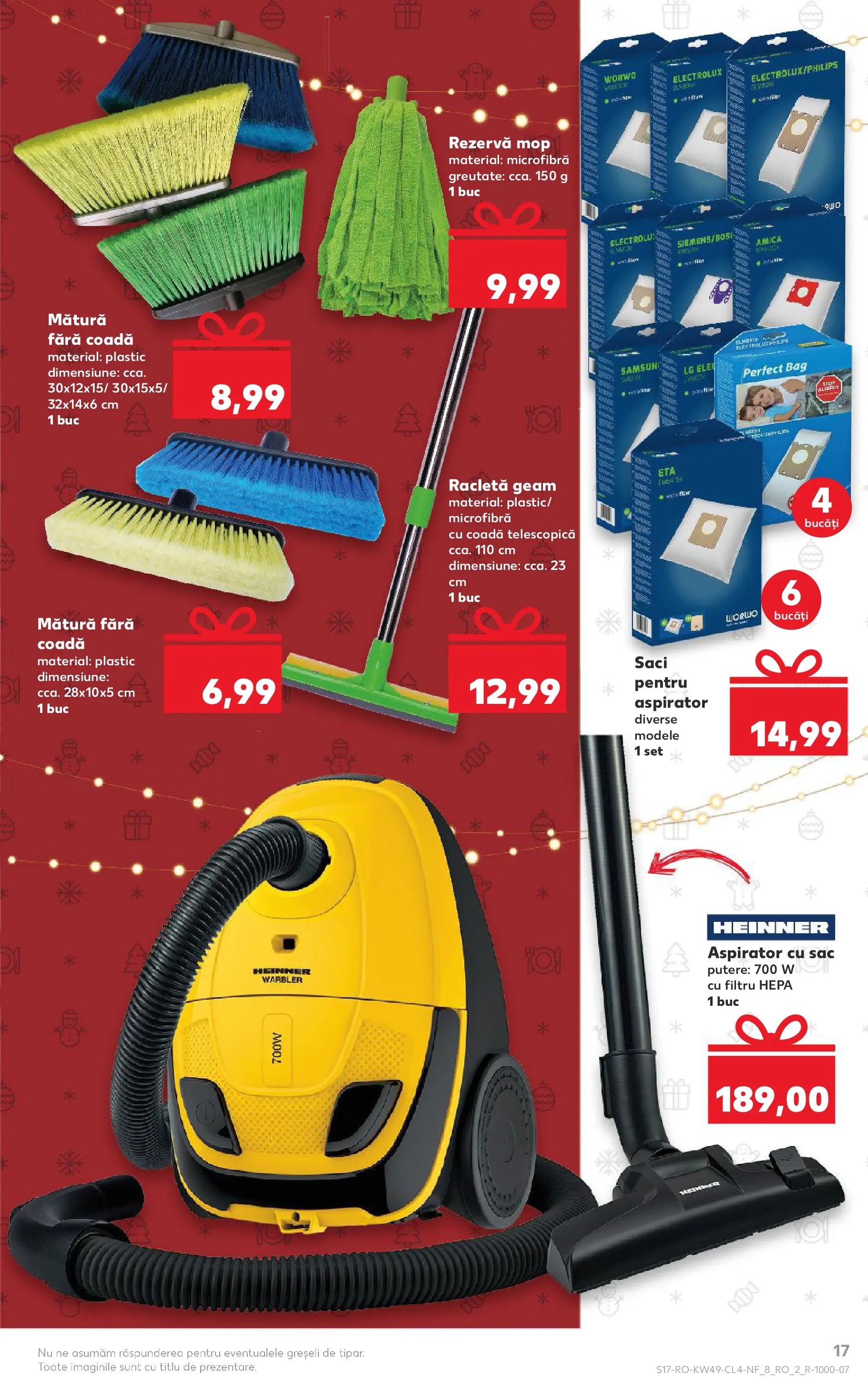 Catalog Kaufland 3 - 8 Decembrie 2025 | Pagina 17 | Produse: Enginar, Aspirator, Mop, Mătură