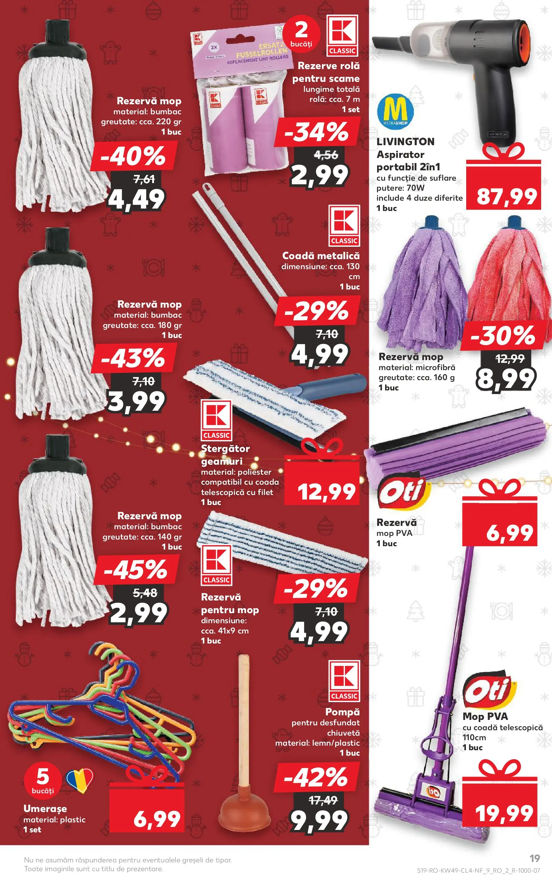 Catalog Kaufland 3 - 8 Decembrie 2025 | Pagina 19 | Produse: Aspirator, Mop, Chiuvetă