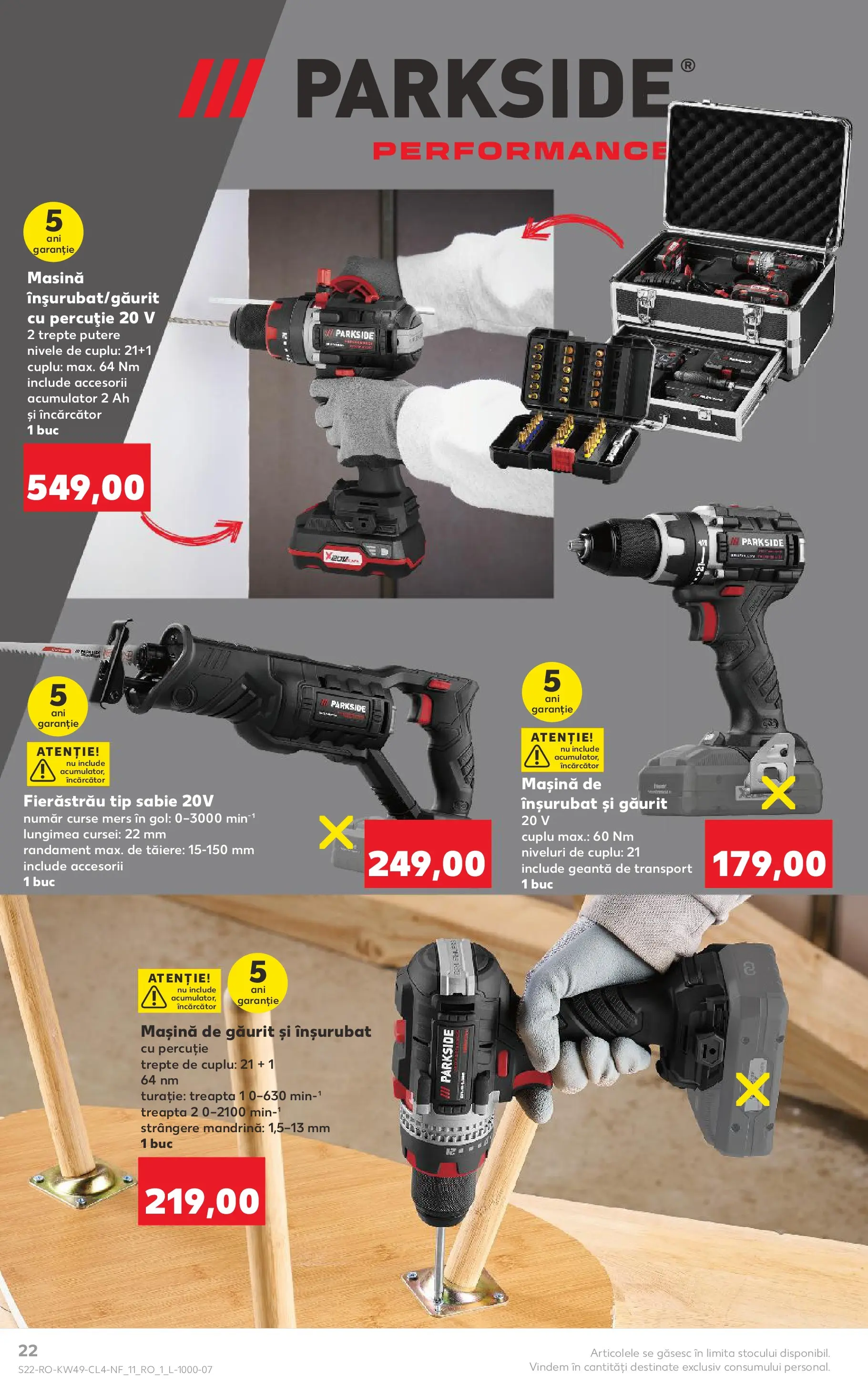 Catalog Kaufland 3 - 8 Decembrie 2025 | Pagina 22 | Produse: Mașină de găurit, Încărcător, Geantă