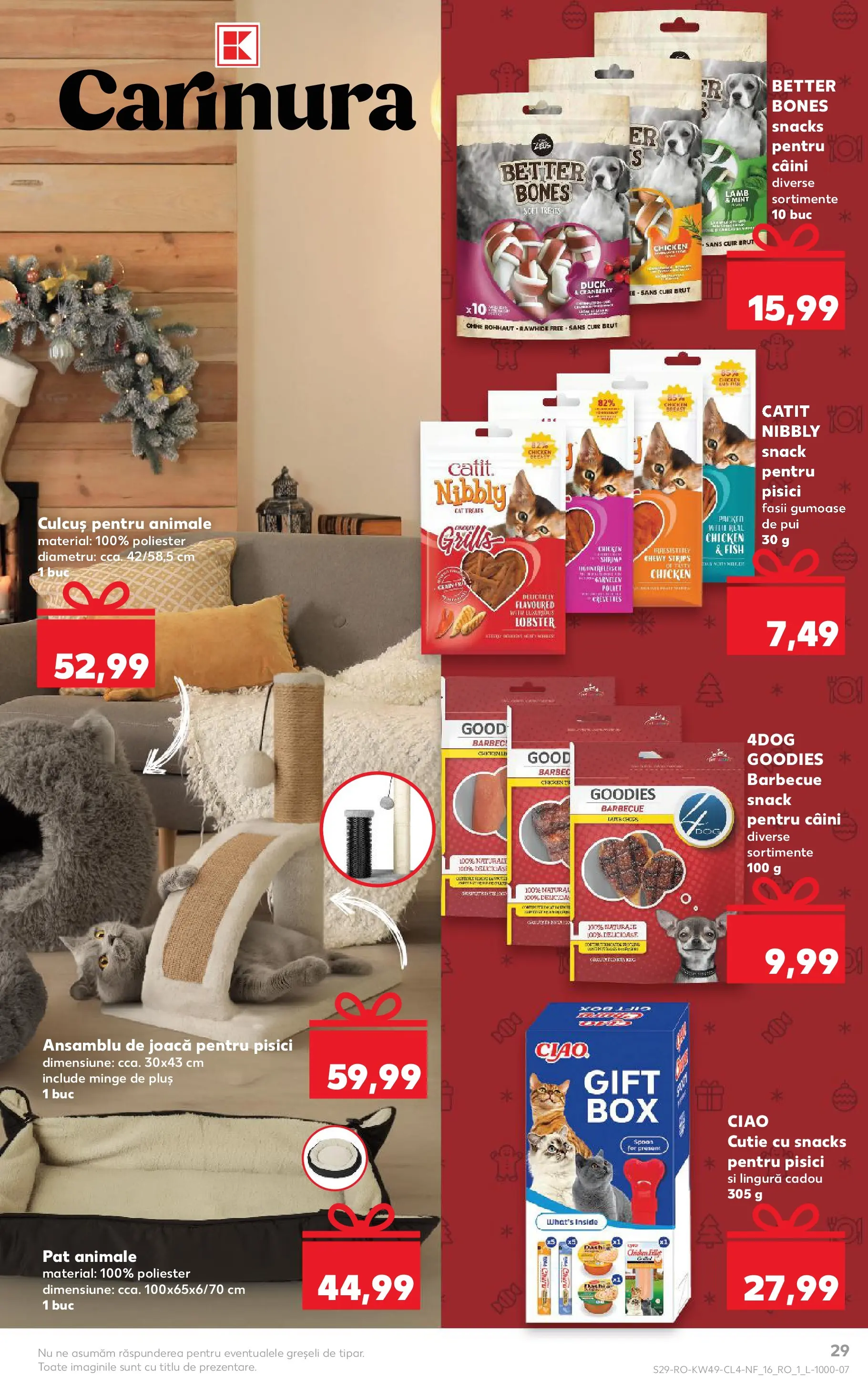 Catalog Kaufland 3 - 8 Decembrie 2025 | Pagina 29 | Produse: Pat, Hacıyatmaz Kedi Oyuncağı, Cutie