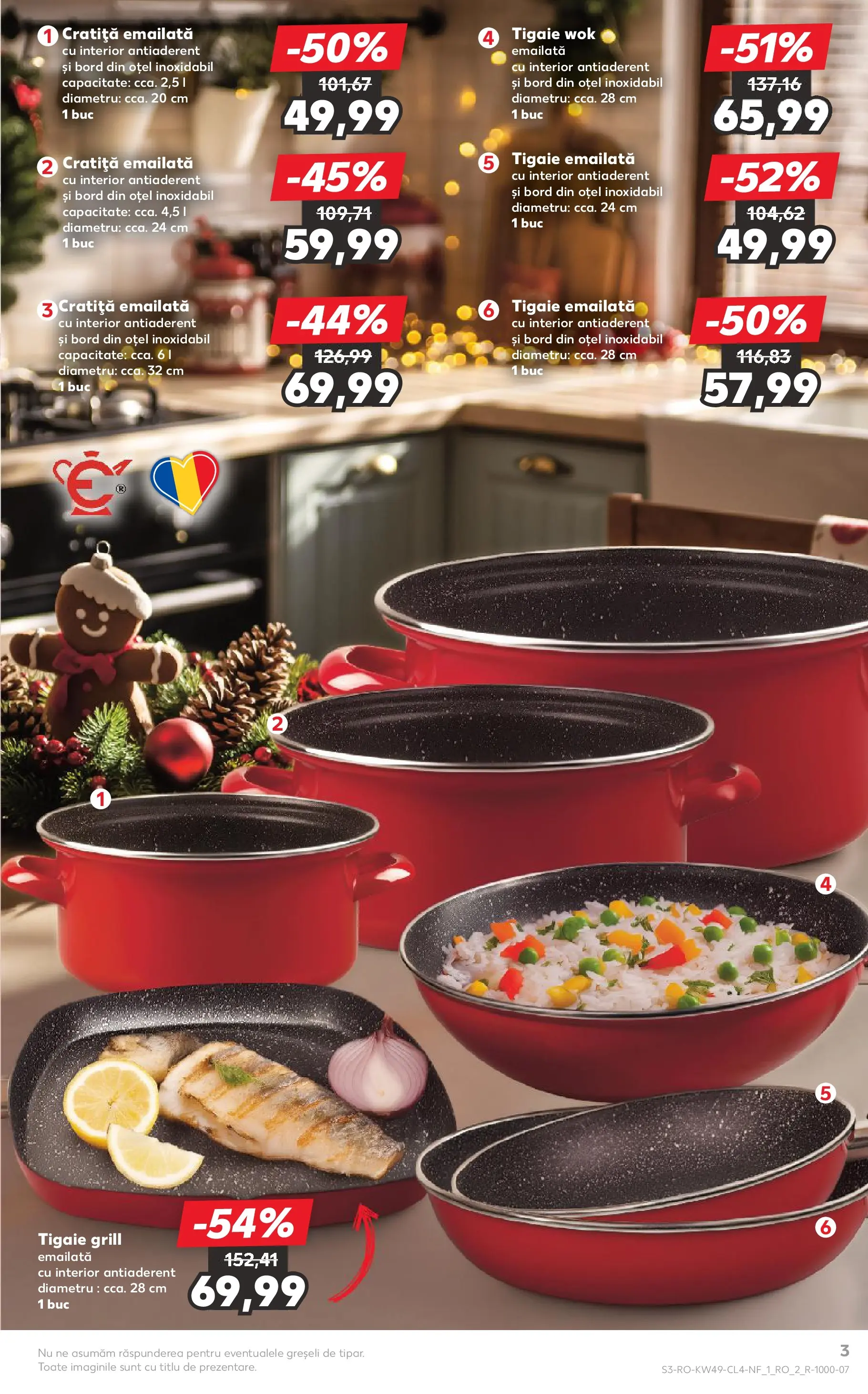 Catalog Kaufland 3 - 8 Decembrie 2025 | Pagina 3 | Produse: Tigaie, Cratiță, Grill