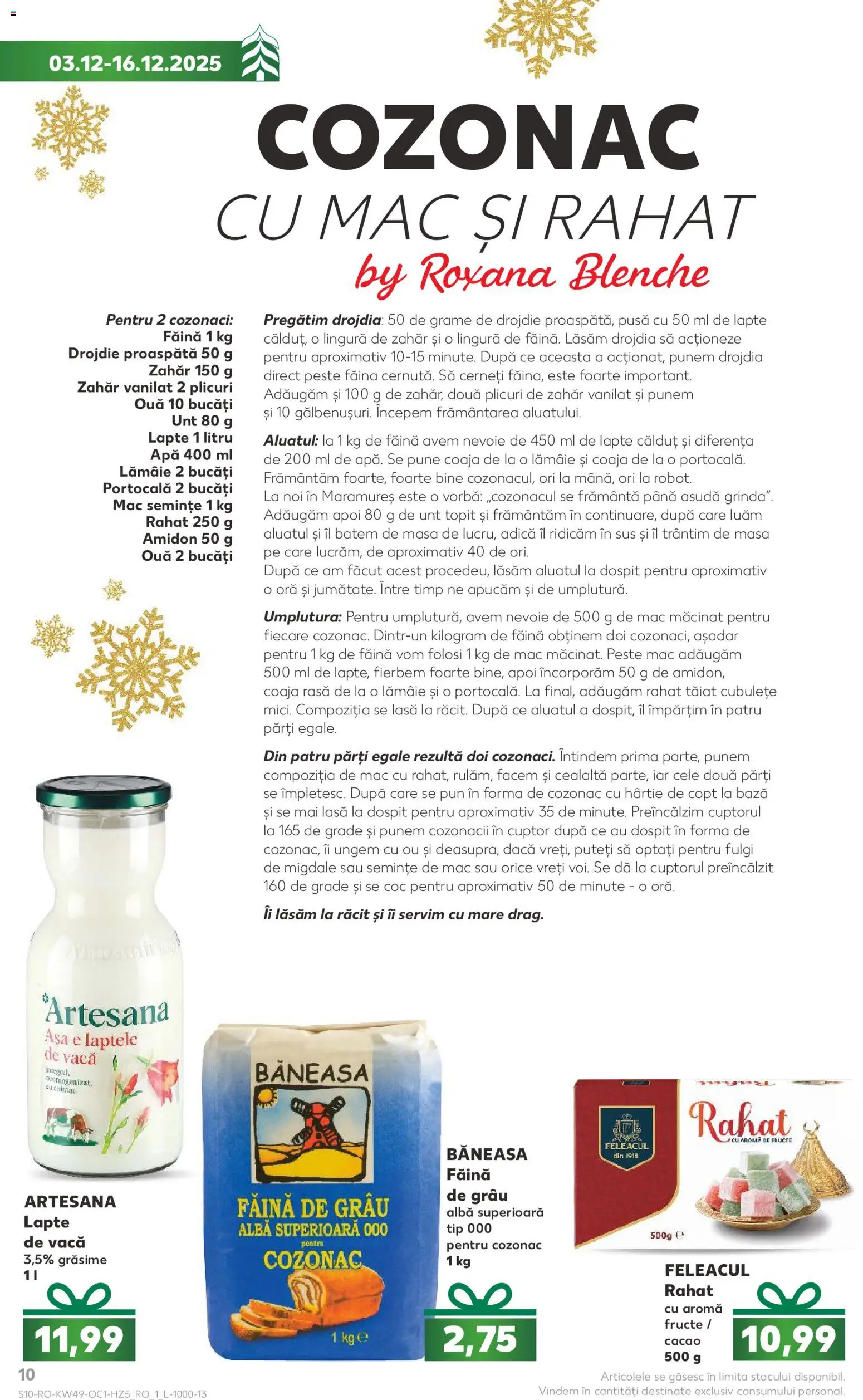 Catalog Kaufland 3 - 15 Decembrie 2025 | Pagina 10 | Produse: Cuptor, Pește, Fulgi, Zahăr
