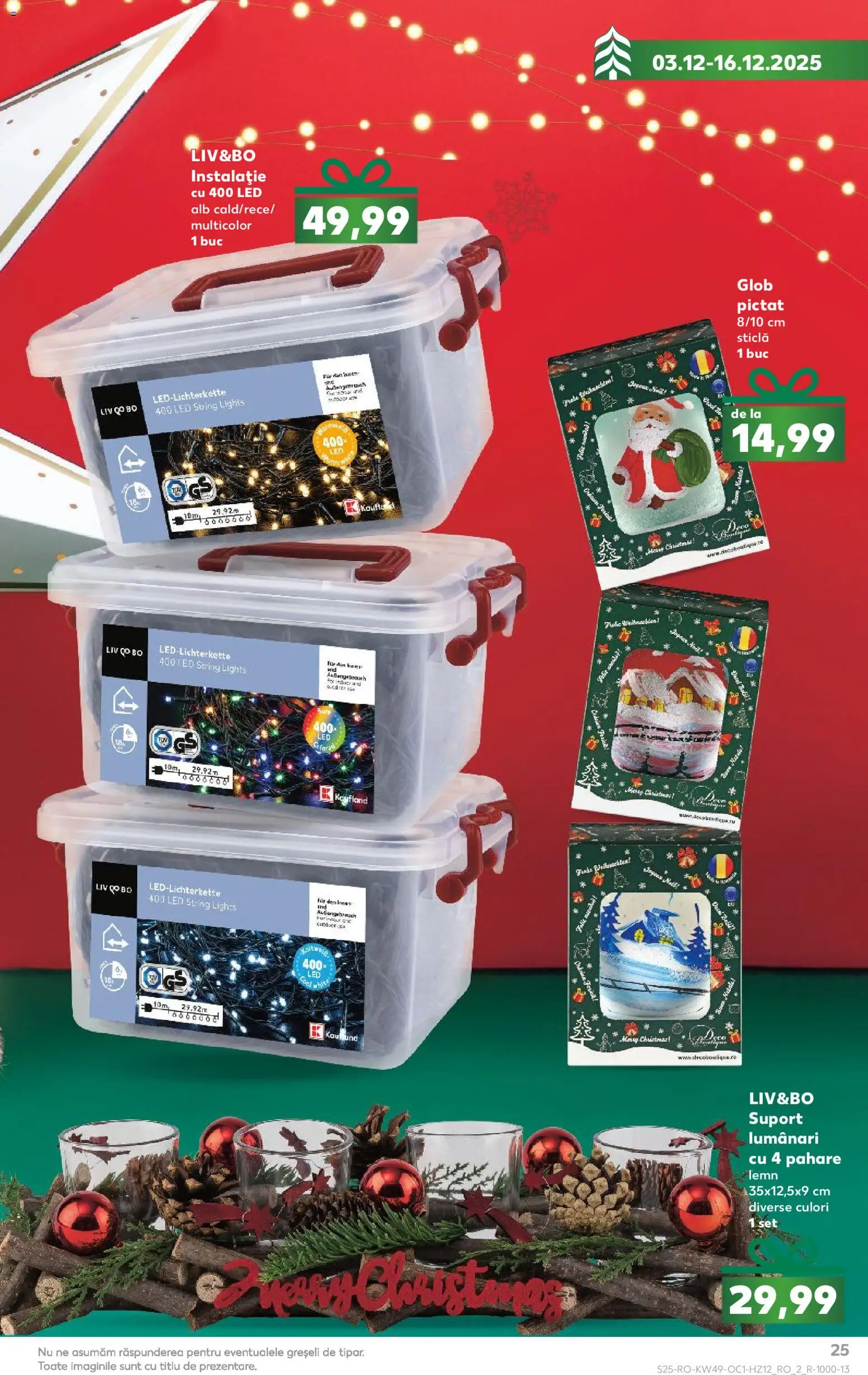 Catalog Kaufland 3 - 15 Decembrie 2025 | Pagina 25 | Produse: Pahare, Babak