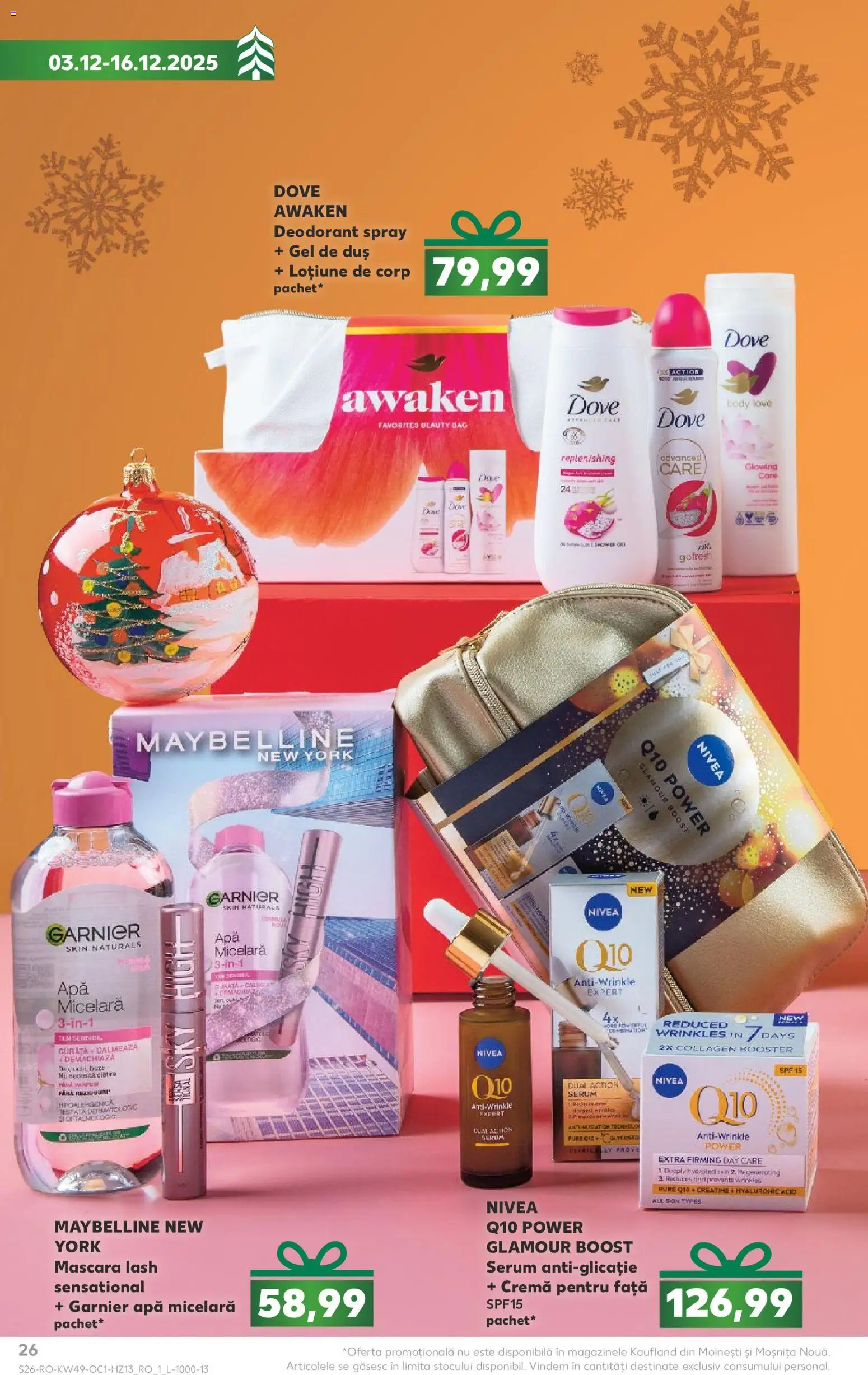 Catalog Kaufland 3 - 15 Decembrie 2025 | Pagina 26 | Produse: Mascara, Gel de duș, Deodorant, Cremă pentru față