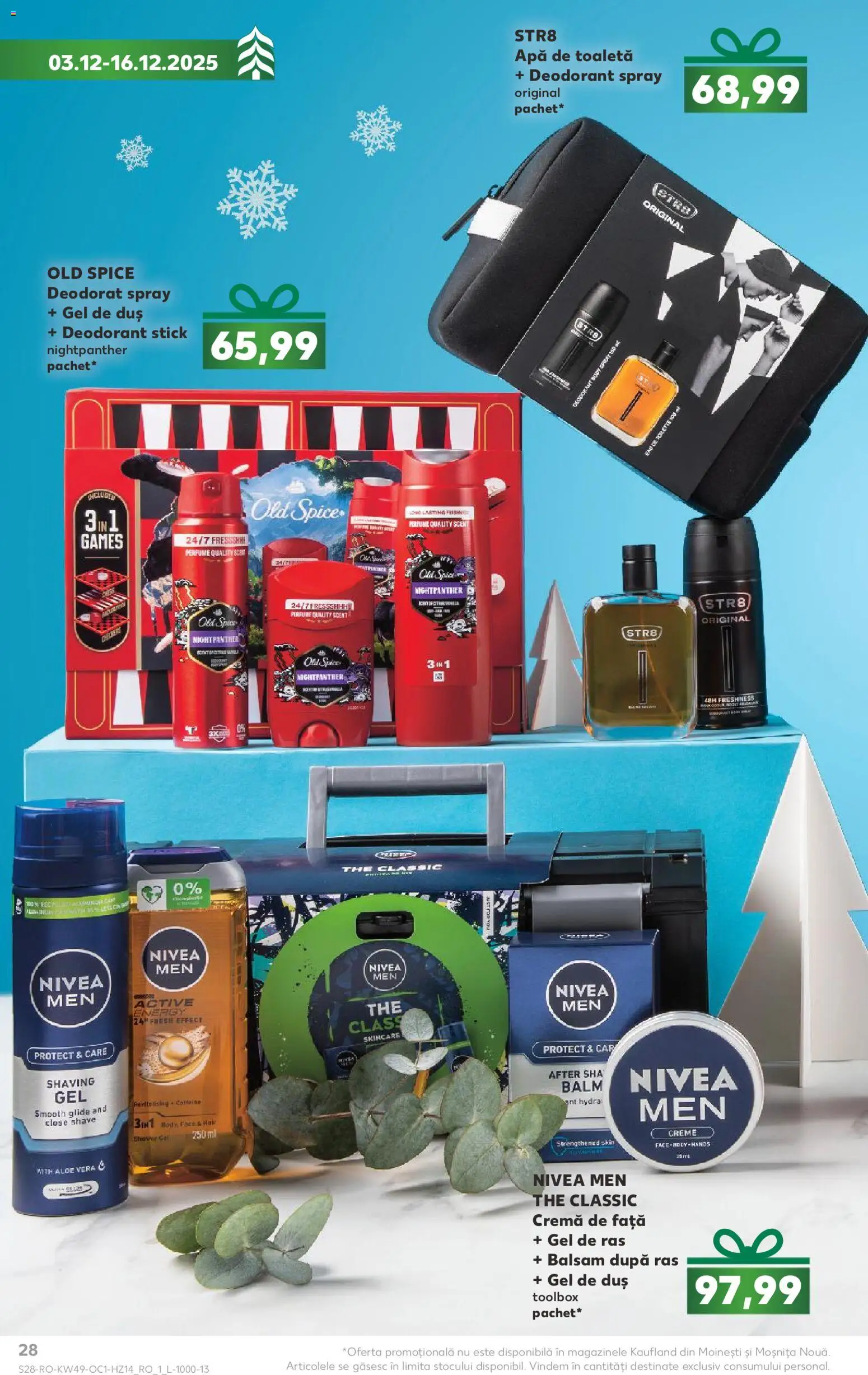 Catalog Kaufland 3 - 15 Decembrie 2025 | Pagina 28 | Produse: Duș, Apă de toaletă, Cremă, Gel de duș