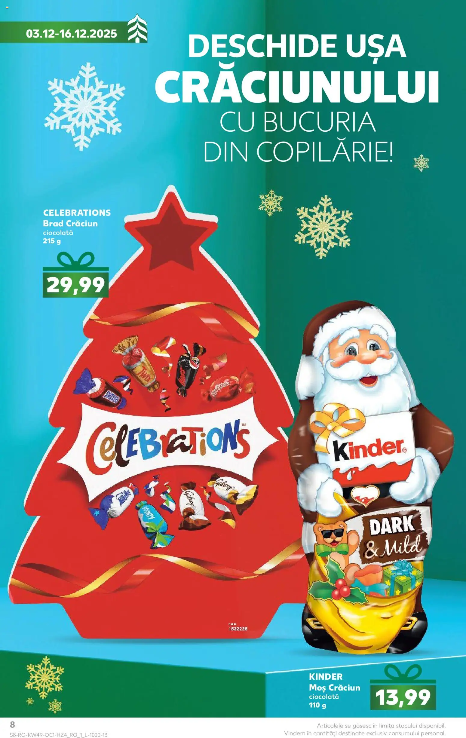 Catalog Kaufland 3 - 15 Decembrie 2025 | Pagina 8 | Produse: Ciocolată, Ușă