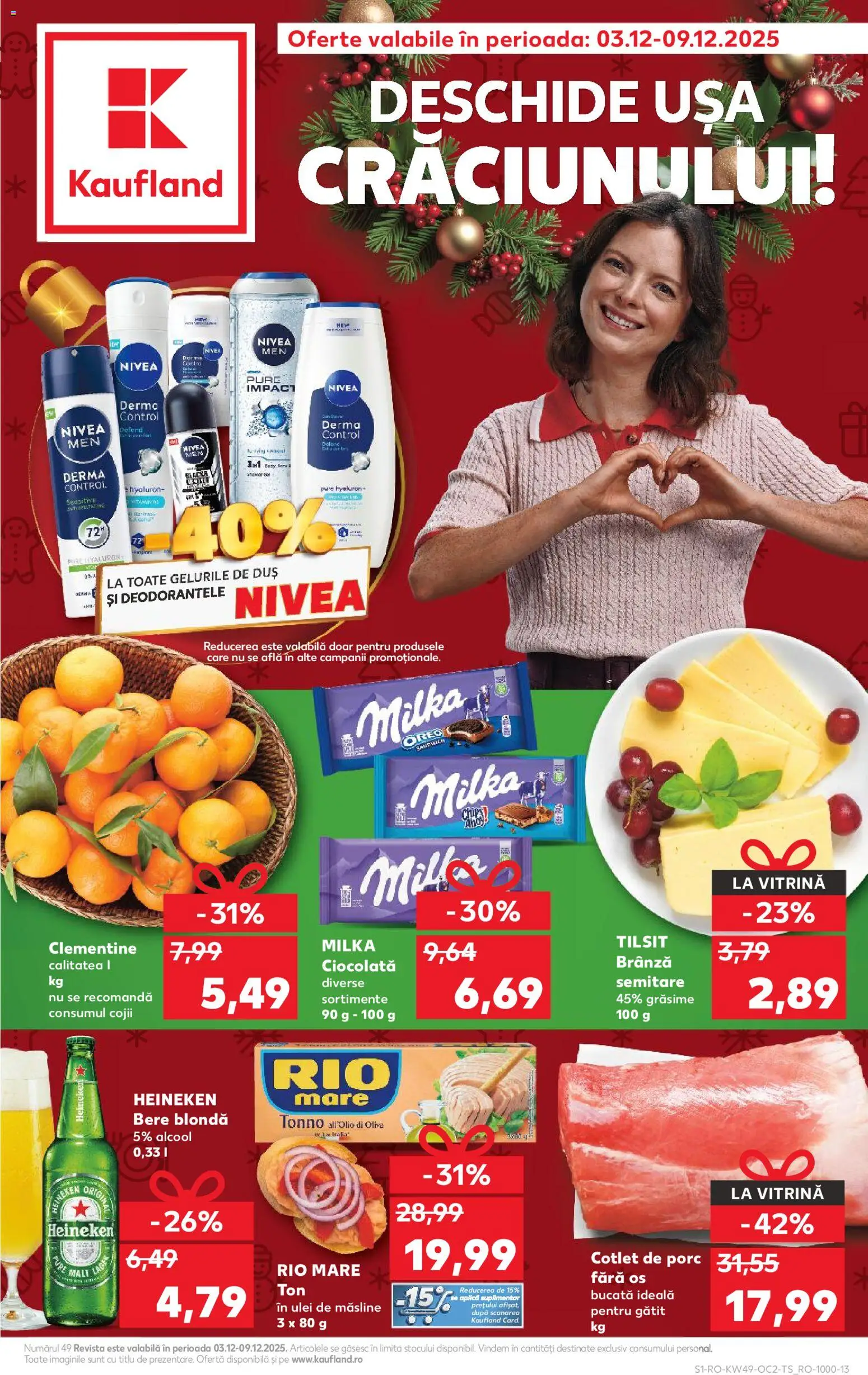 Catalog Kaufland 3 - 8 Decembrie 2025 | Pagina 1 | Produse: Vitrină, Măsline, Peluş Köpek Yatağı, Ușă