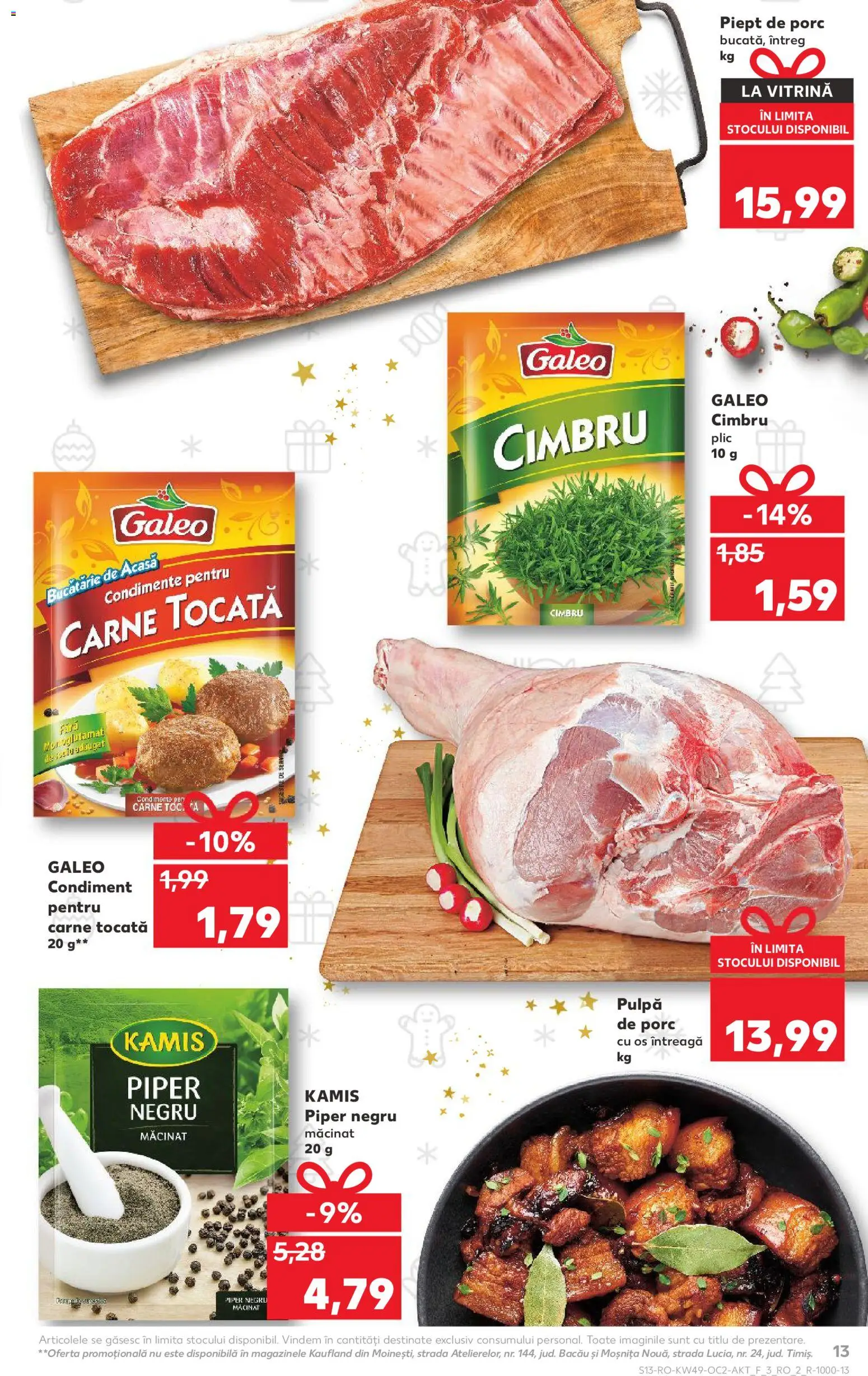 Catalog Kaufland 3 - 8 Decembrie 2025 | Pagina 13 | Produse: Bucătărie, Vitrină, Carne tocată, Condimente