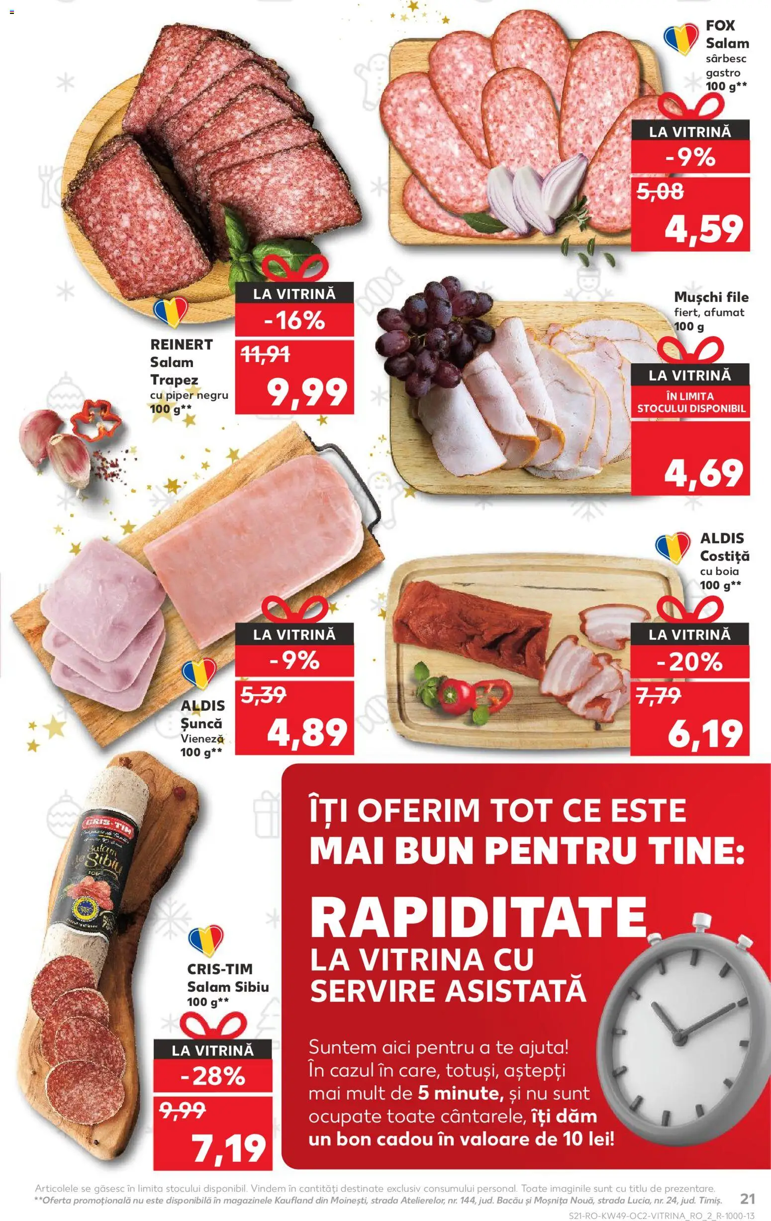 Catalog Kaufland 3 - 8 Decembrie 2025 | Pagina 21 | Produse: Vitrină, Salam, Șuncă, Piper