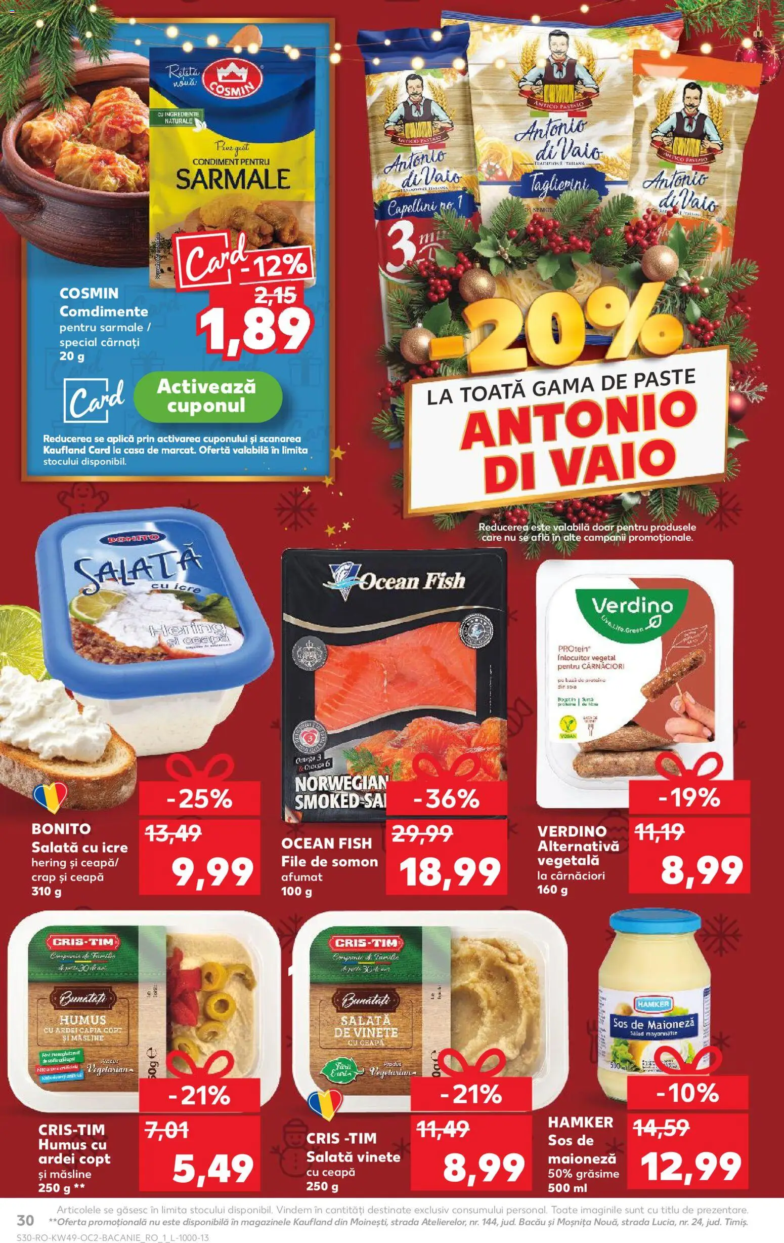 Catalog Kaufland 3 - 8 Decembrie 2025 | Pagina 30 | Produse: Ardei, Paste, Humus, Ceapă