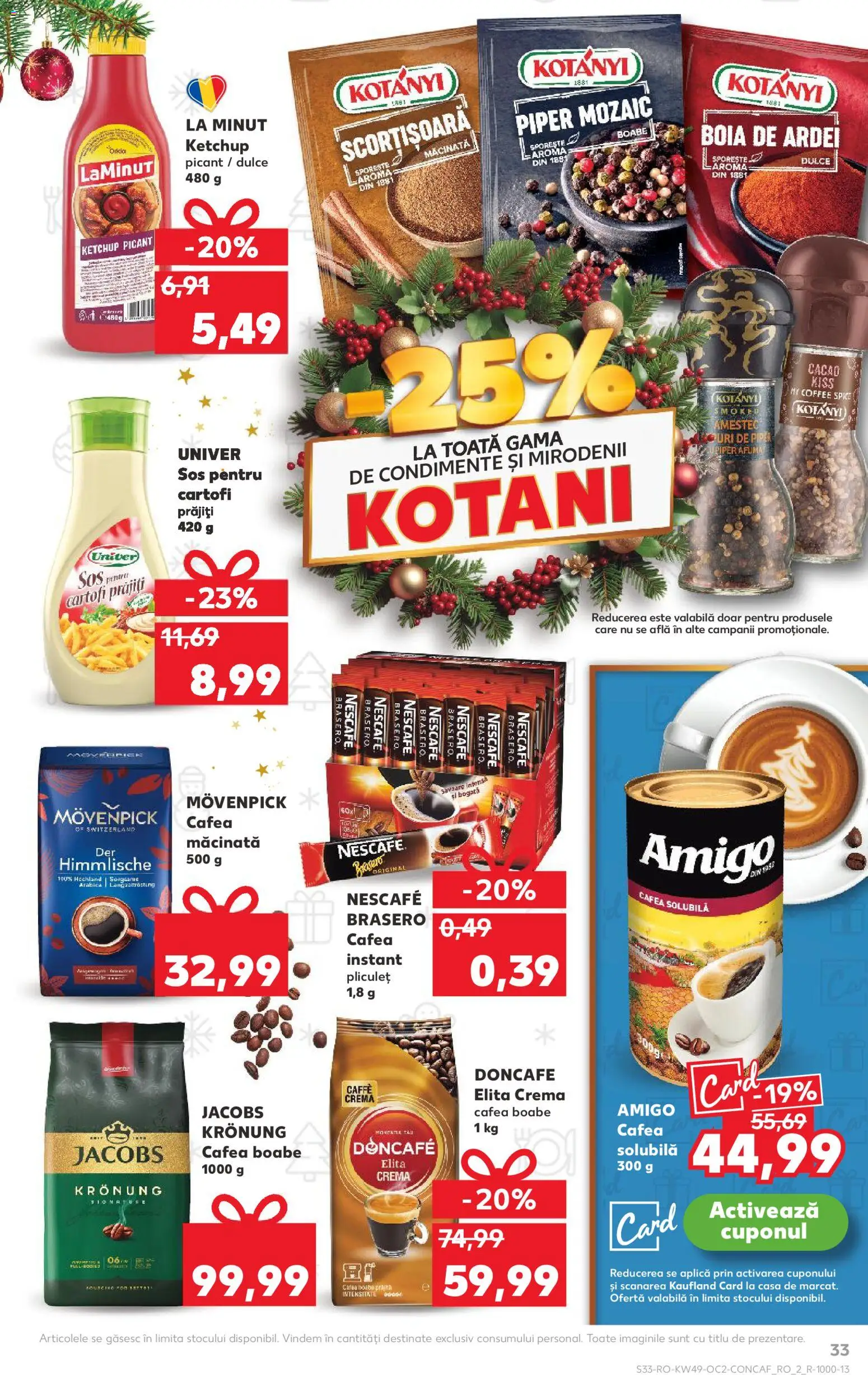 Catalog Kaufland 3 - 8 Decembrie 2025 | Pagina 33 | Produse: Ardei, Condimente, Cartofi, Sos