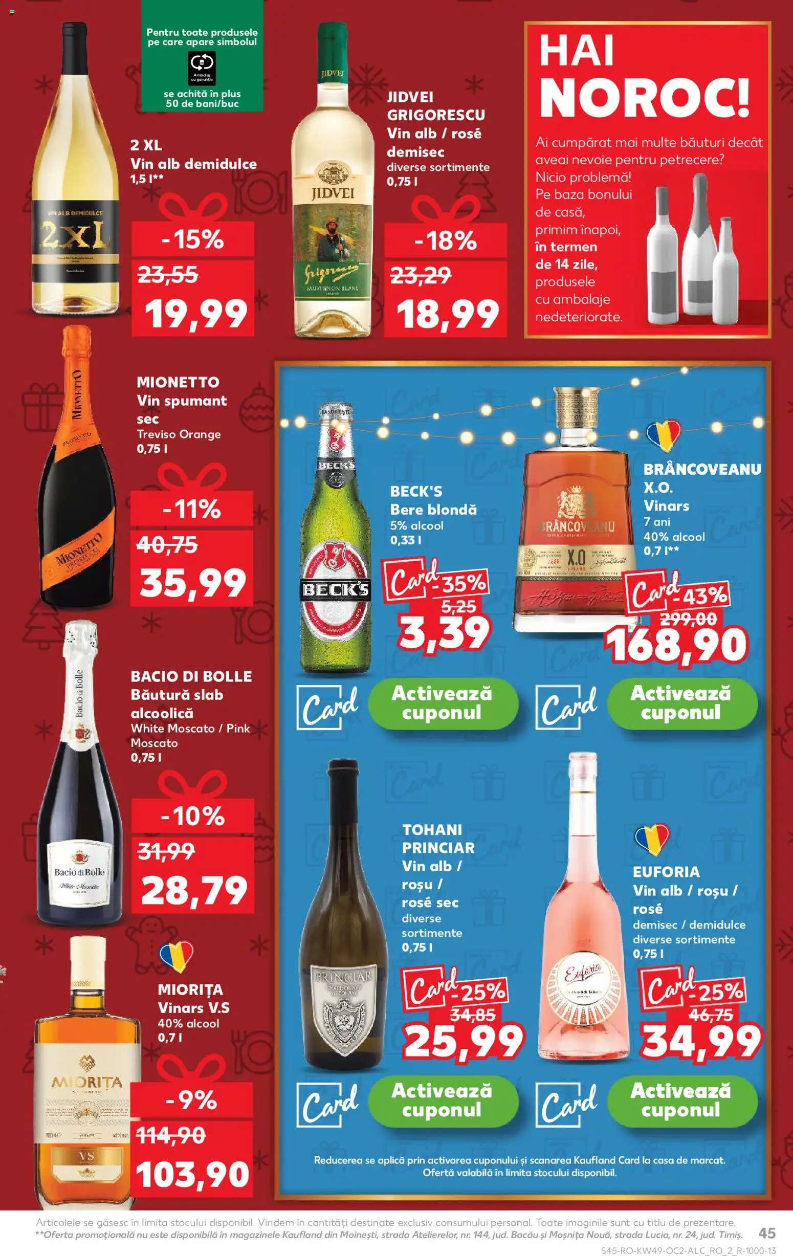 Catalog Kaufland 3 - 8 Decembrie 2025 | Pagina 45 | Produse: Vin, Bere