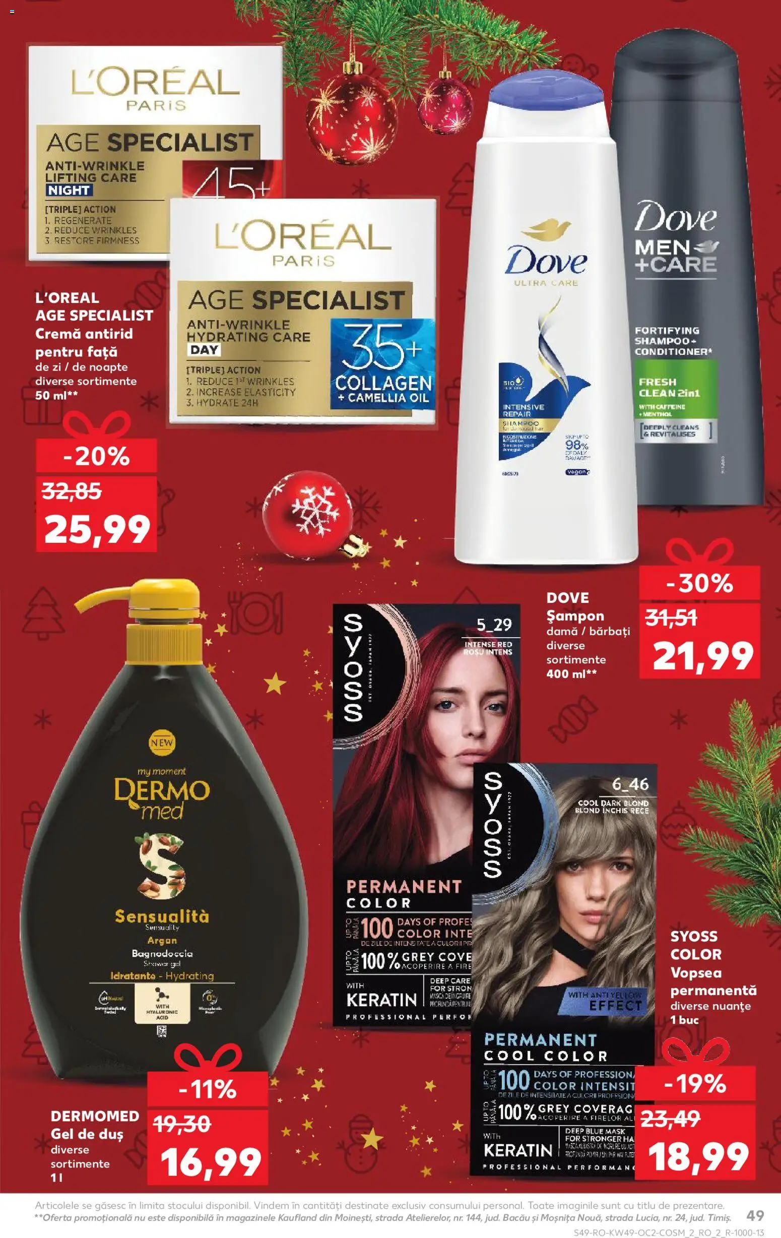 Catalog Kaufland 3 - 8 Decembrie 2025 | Pagina 49 | Produse: Vopsea, Șampon, Cremă, Gel de duș