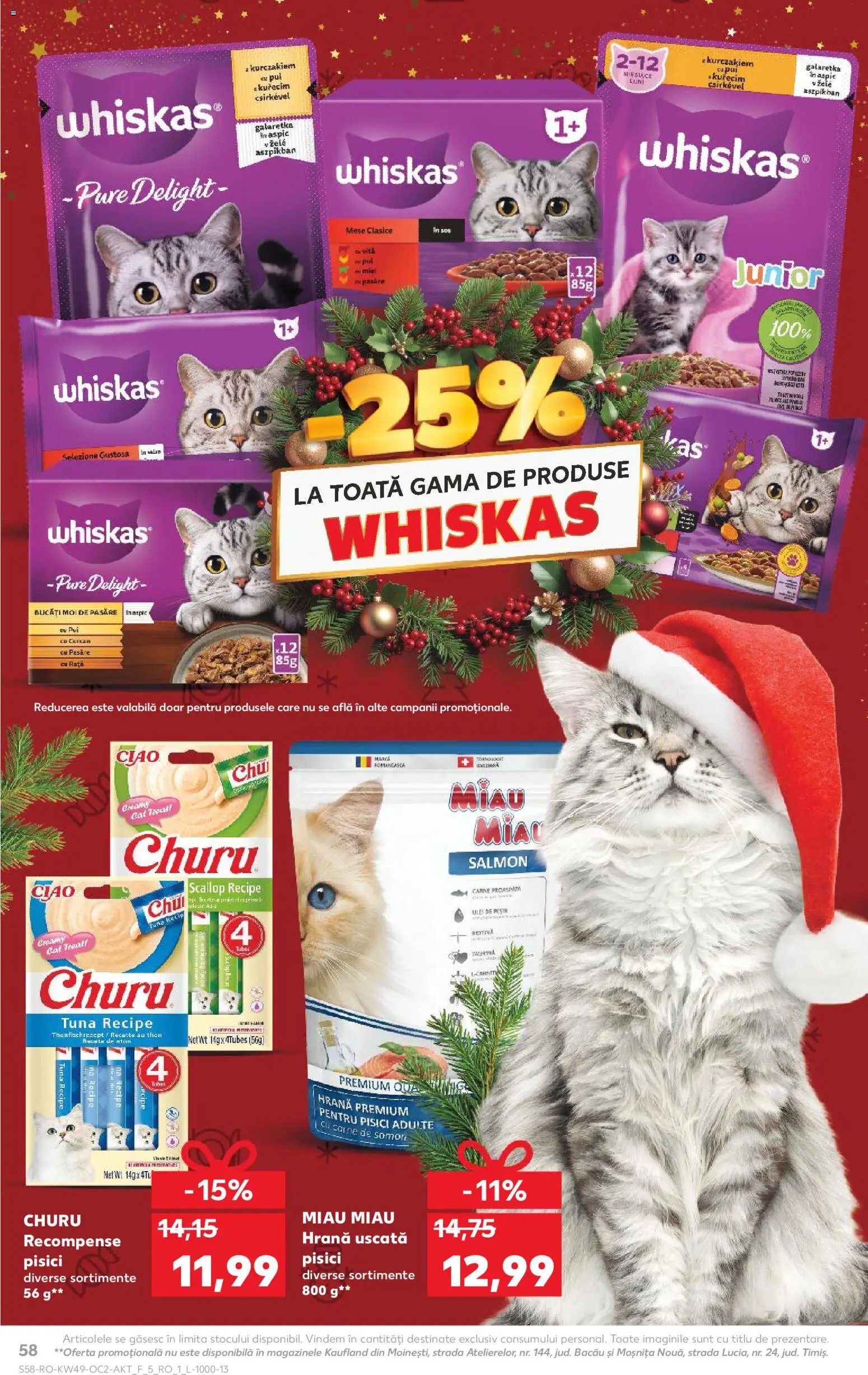 Catalog Kaufland 3 - 8 Decembrie 2025 | Pagina 58 | Produse: Hacıyatmaz Kedi Oyuncağı, Rață, Sos