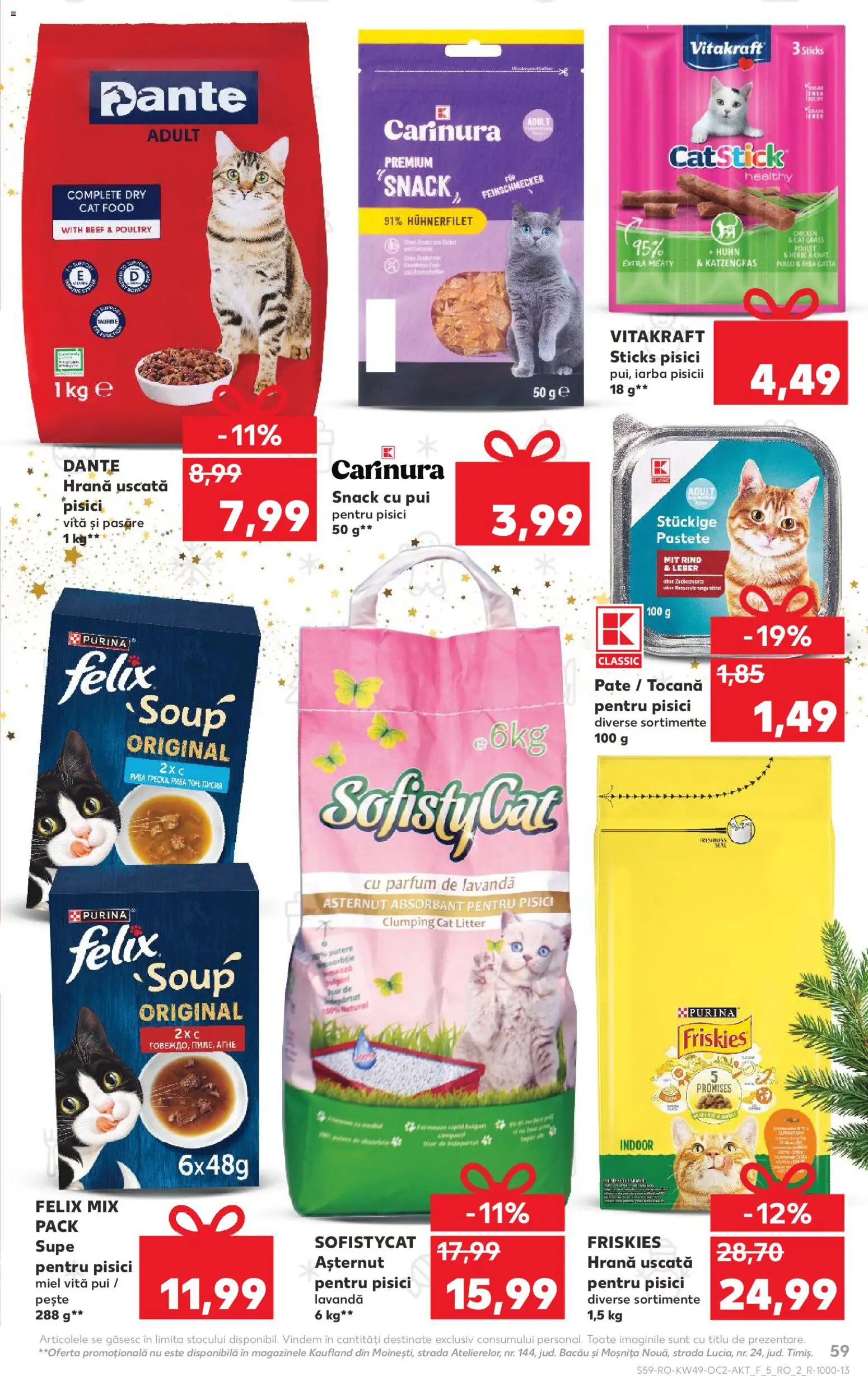 Catalog Kaufland 3 - 8 Decembrie 2025 | Pagina 59 | Produse: Hacıyatmaz Kedi Oyuncağı, Pate, Parfum, Pește