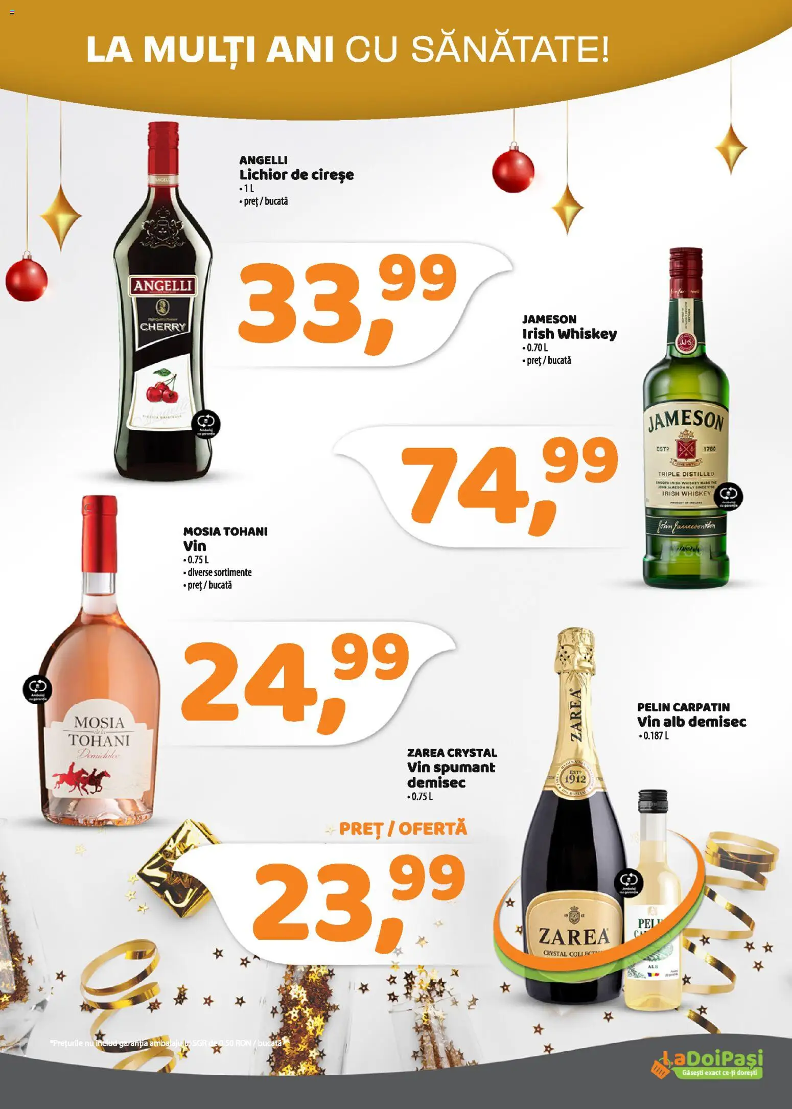Catalog La Doi Pași 1 - 30 Decembrie 2025 | Pagina 12 | Produse: Lichior, Vin, Cireșe, Whiskey
