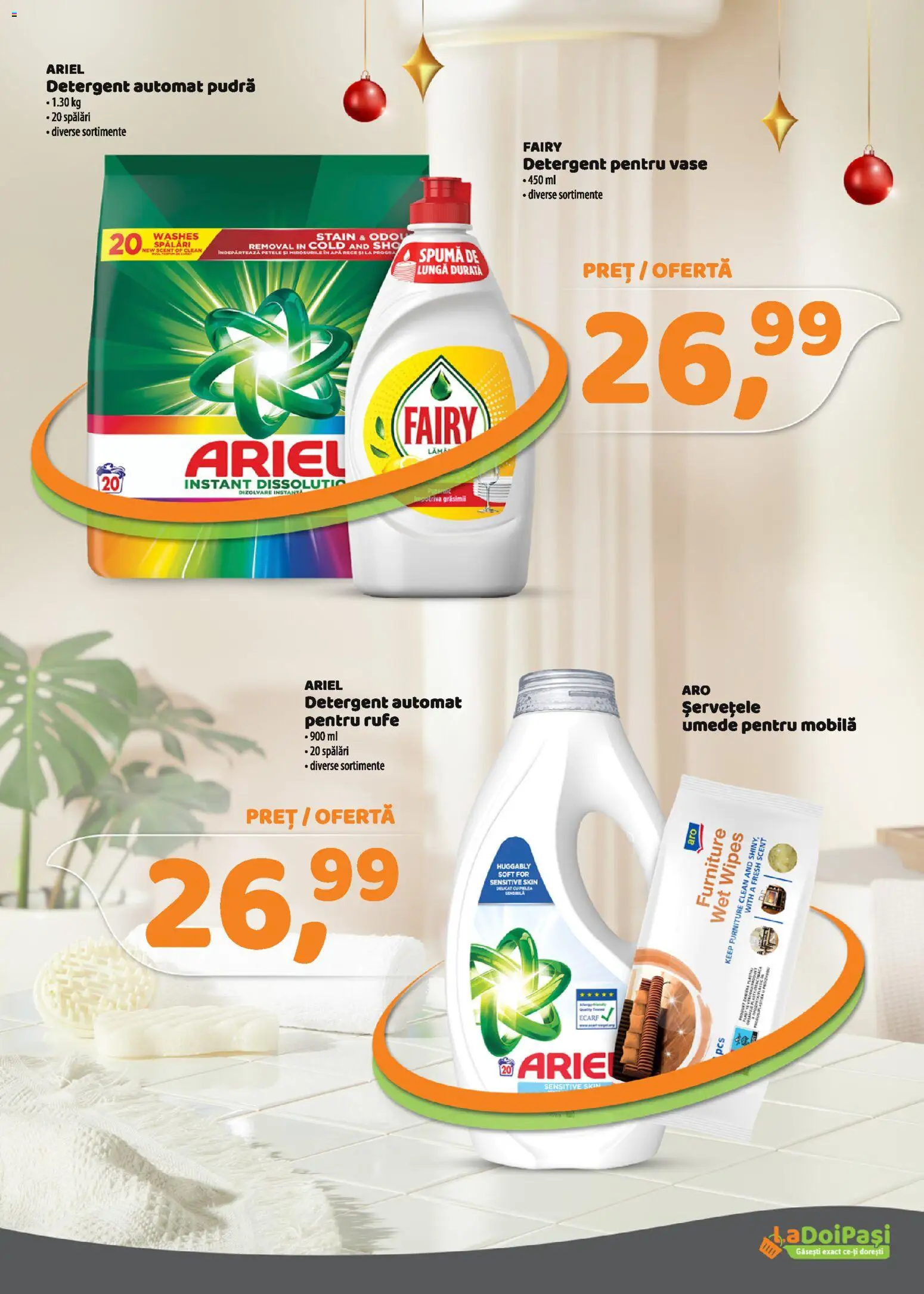 Catalog La Doi Pași 1 - 30 Decembrie 2025 | Pagina 22 | Produse: Pomelo, Detergent, Șervețele umede, Apă