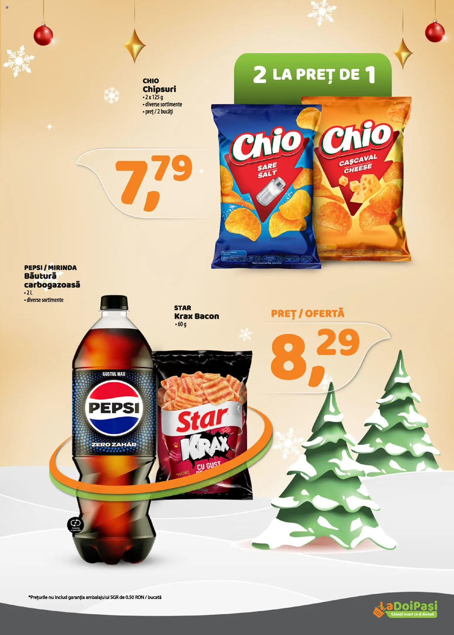Catalog La Doi Pași 1 - 30 Decembrie 2025 | Pagina 7 | Produse: Bacon, Chipsuri, Sare, Zahăr