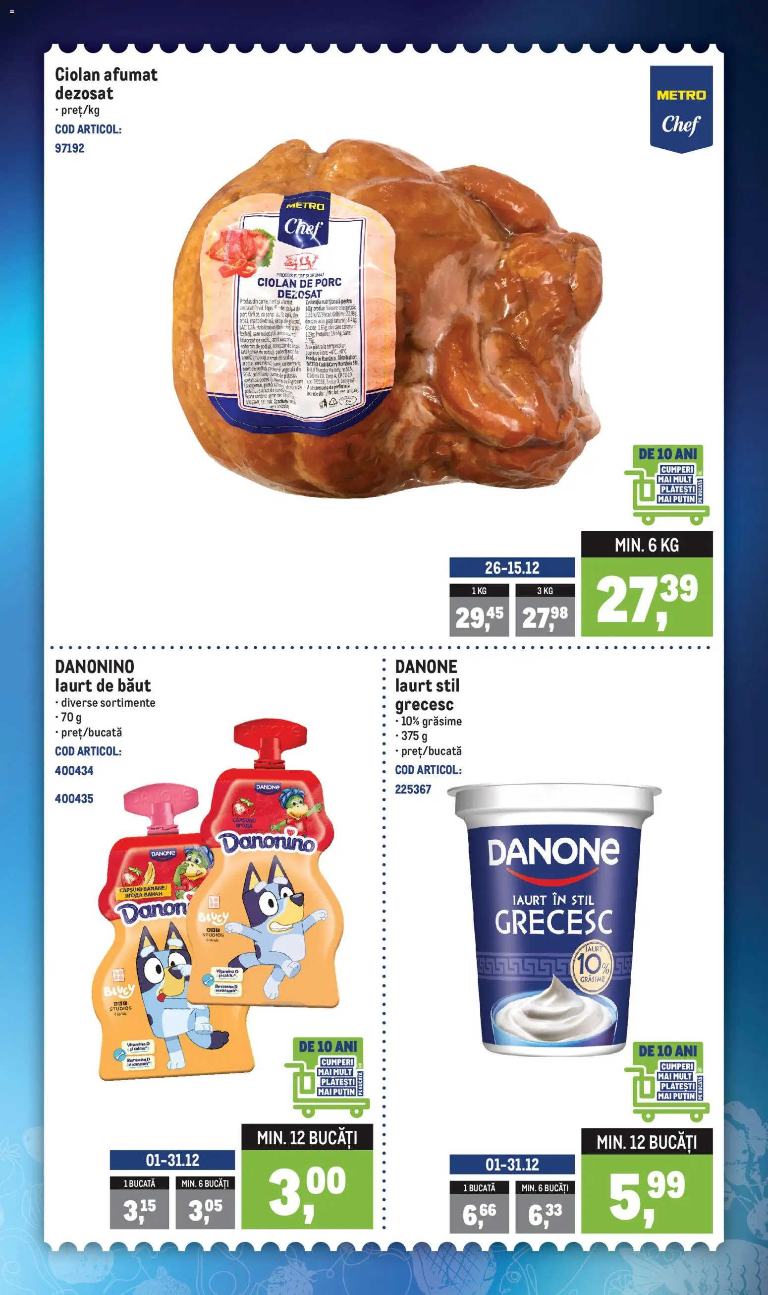 Catalog METRO 1 - 6 Decembrie 2025 | Pagina 2 | Produse: Masaüstü kılıfı, Iaurt, Sirop, Sare