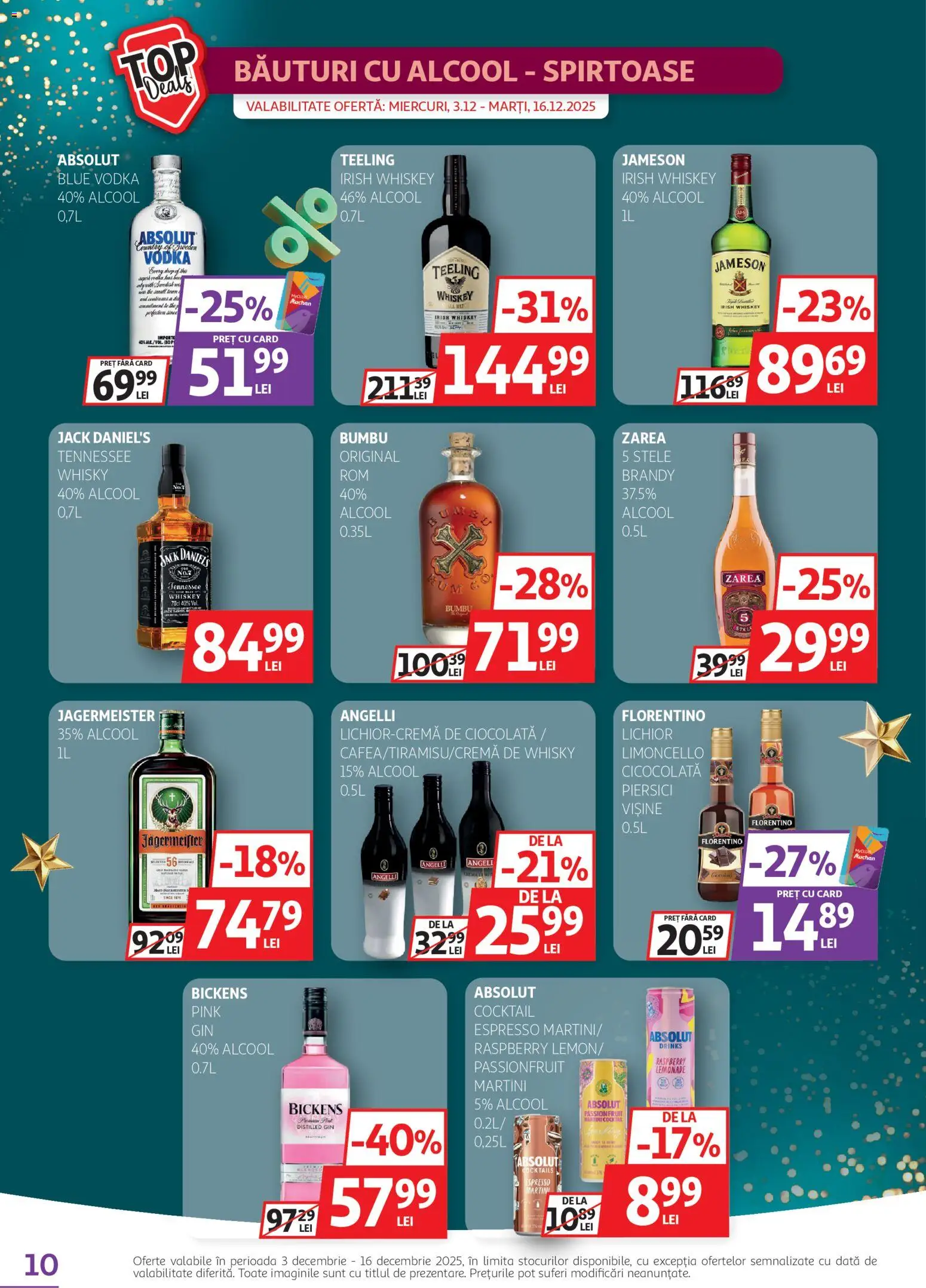 Catalog Auchan 3 - 15 Decembrie 2025 | Pagina 10 | Produse: Ciocolată, Cocktail, Gin, Vodka
