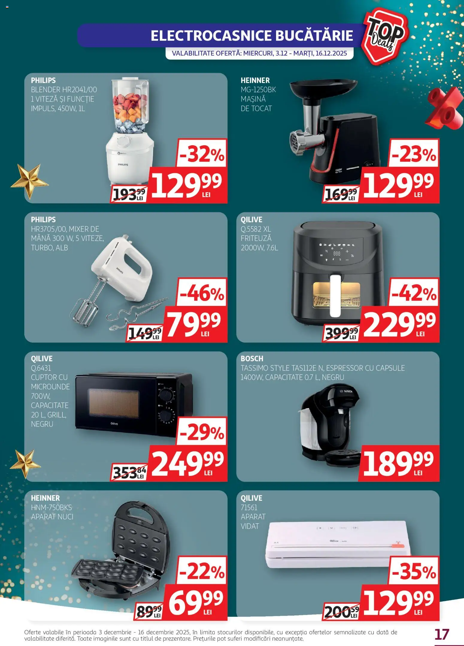 Catalog Auchan 3 - 15 Decembrie 2025 | Pagina 17 | Produse: Delgeç, Mixer, Friteuză, Nuci