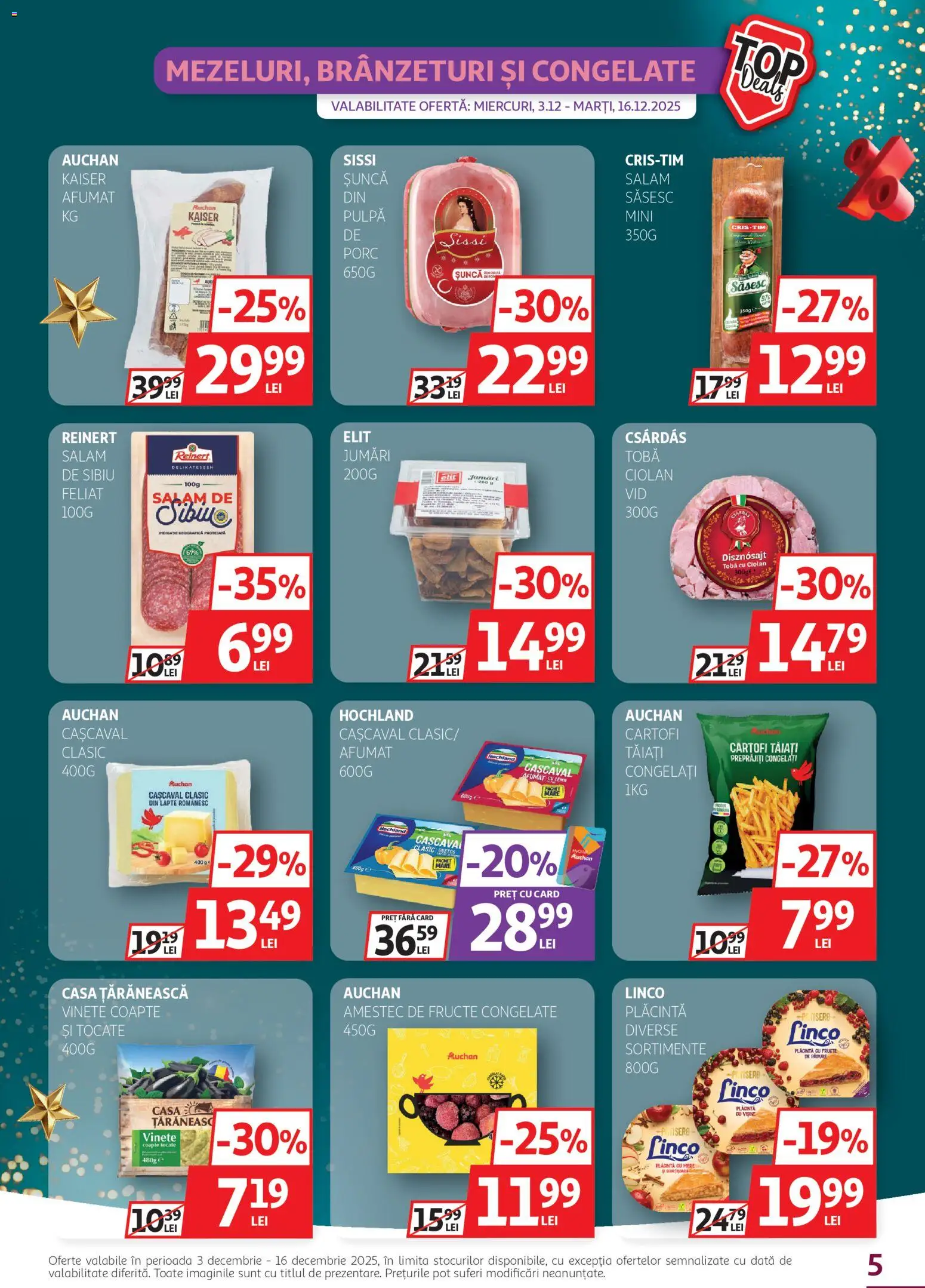 Catalog Auchan 3 - 15 Decembrie 2025 | Pagina 5 | Produse: Lapte, Salam, Mere, Cartofi