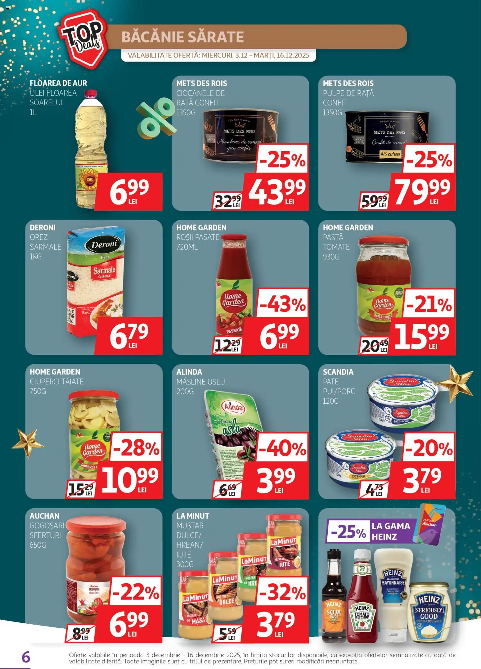 Catalog Auchan 3 - 15 Decembrie 2025 | Pagina 6 | Produse: Pate, Ciuperci, Ulei, Ketchup