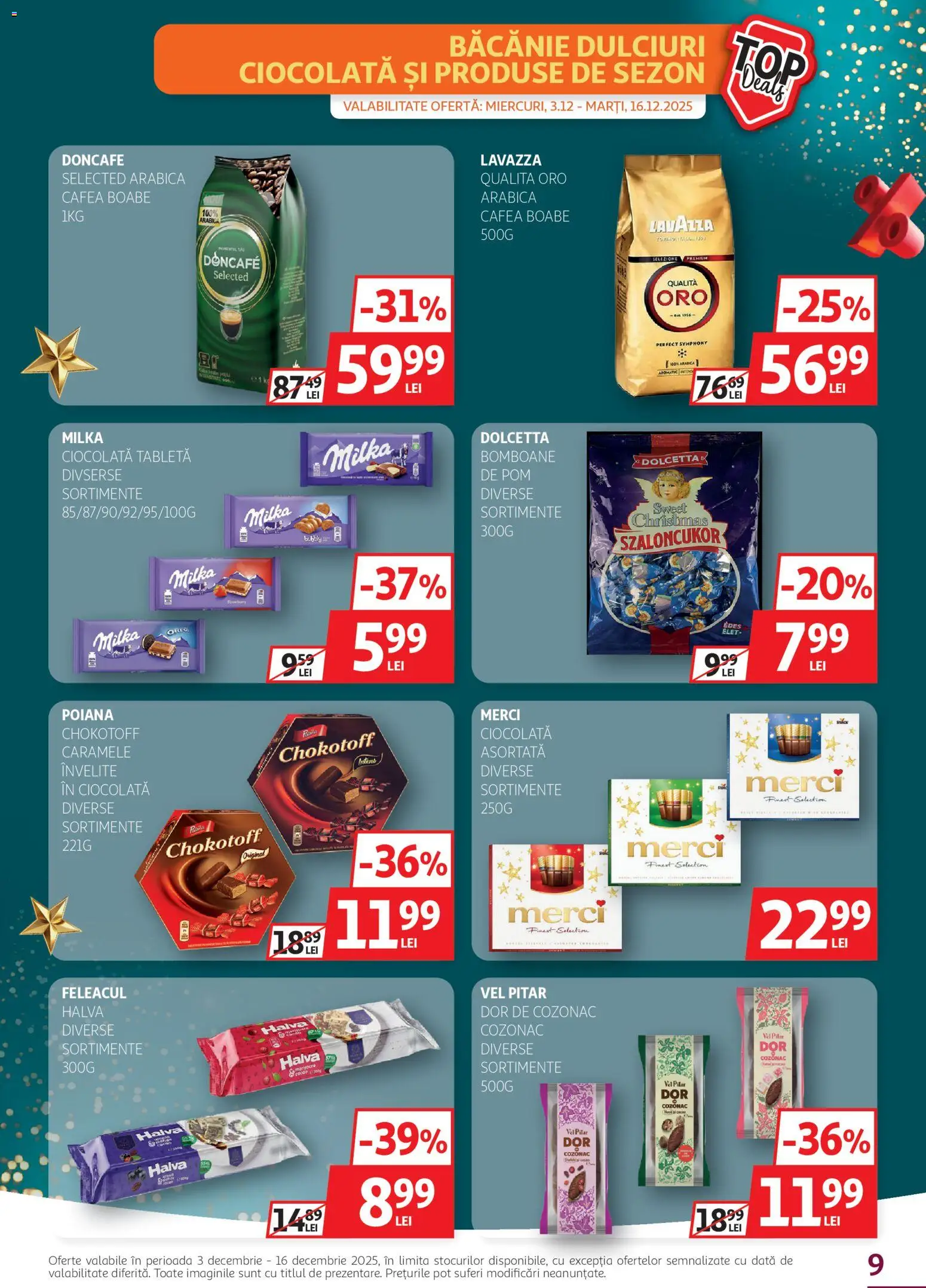 Catalog Auchan 3 - 15 Decembrie 2025 | Pagina 9 | Produse: Tabletă, Cafea, Bomboane, Caramele