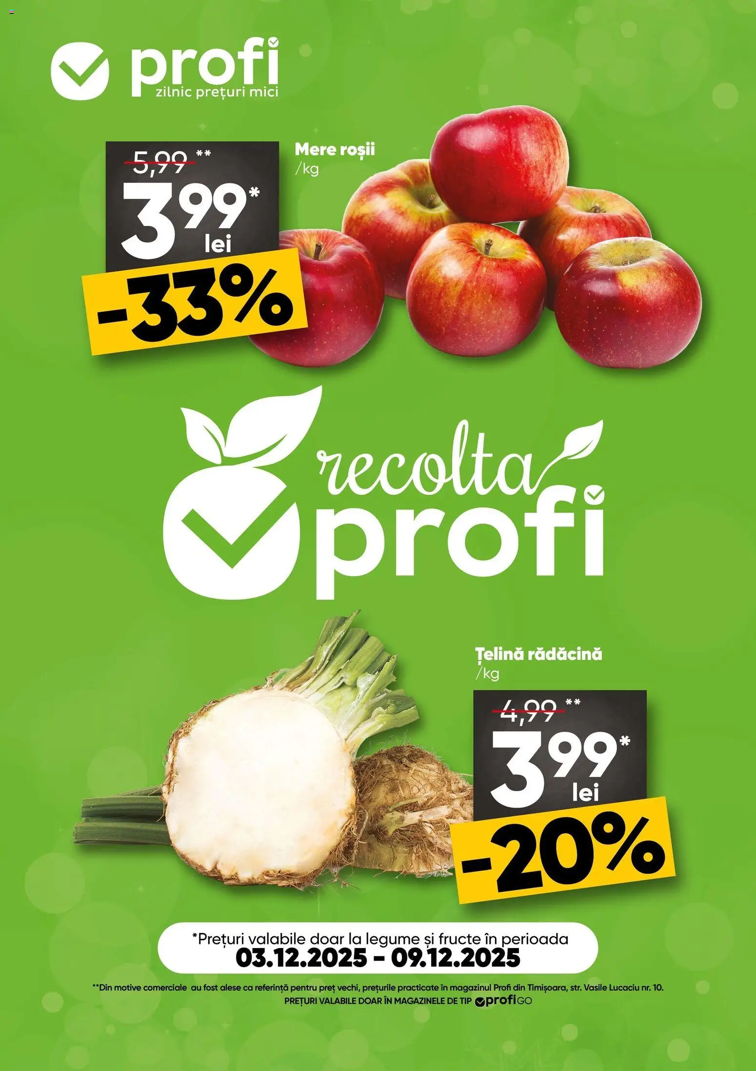 Catalog Profi 3 - 8 Decembrie 2025 | Pagina 1 | Produse: Mere, Roșii, Legume, Fructe
