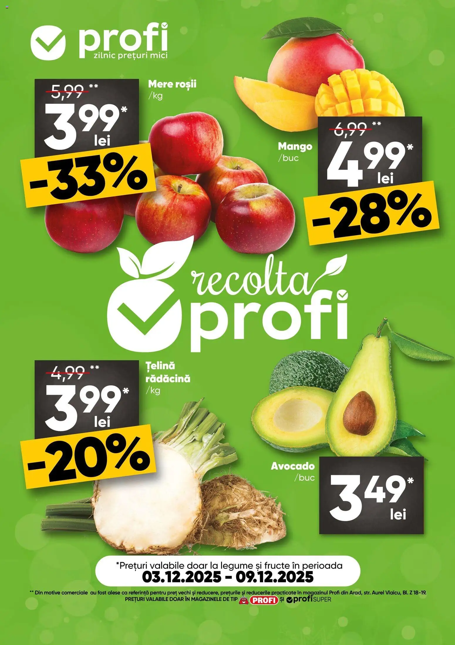 Catalog Profi 3 - 8 Decembrie 2025 | Pagina 1 | Produse: Țelină, Mere, Legume, Mango