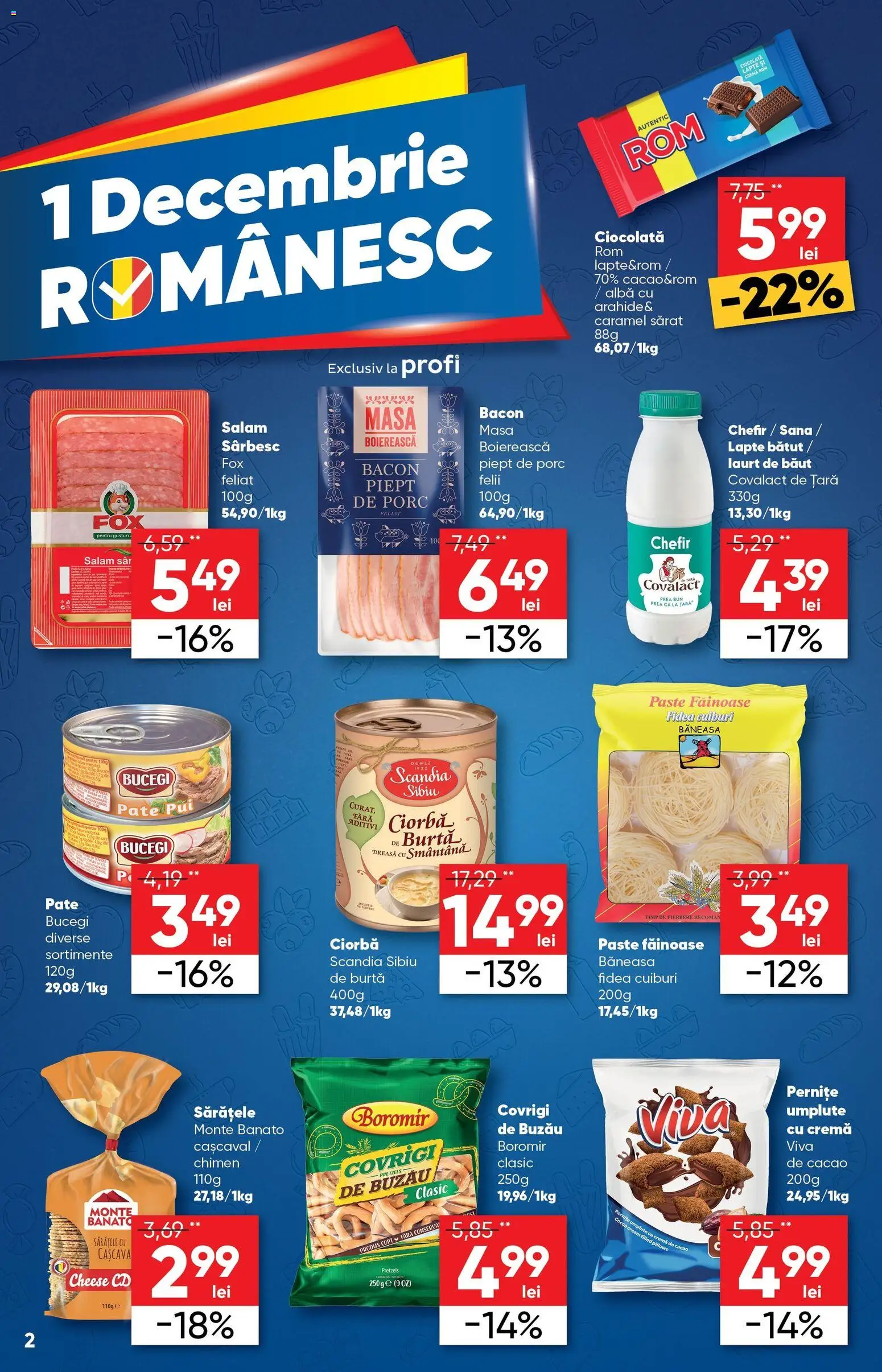 Catalog Profi 26 Noiembrie - 8 Decembrie 2025 | Pagina 2 | Produse: Tırnak makası, Bacon, Arahide, Salam