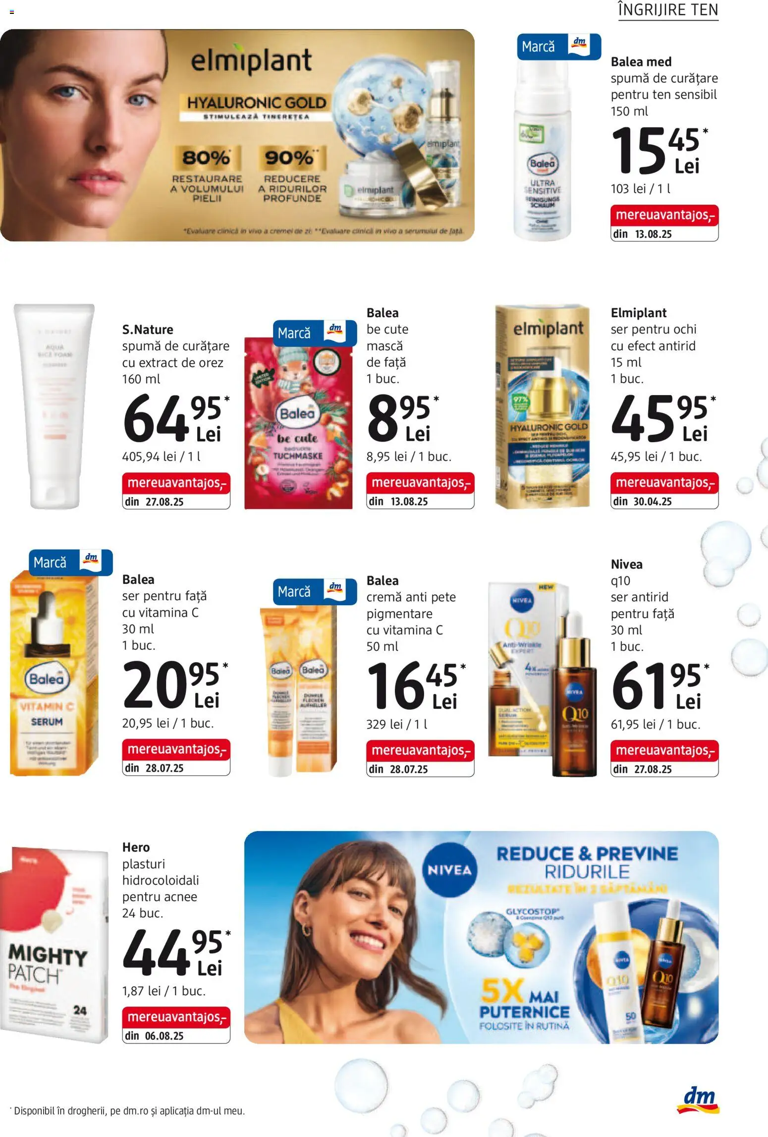 Catalog DM Drogerie Markt 4 Decembrie 2025 - 5 Ianuarie 2026 | Pagina 15 | Produse: Plasturi, Serum, Cremă, Orez