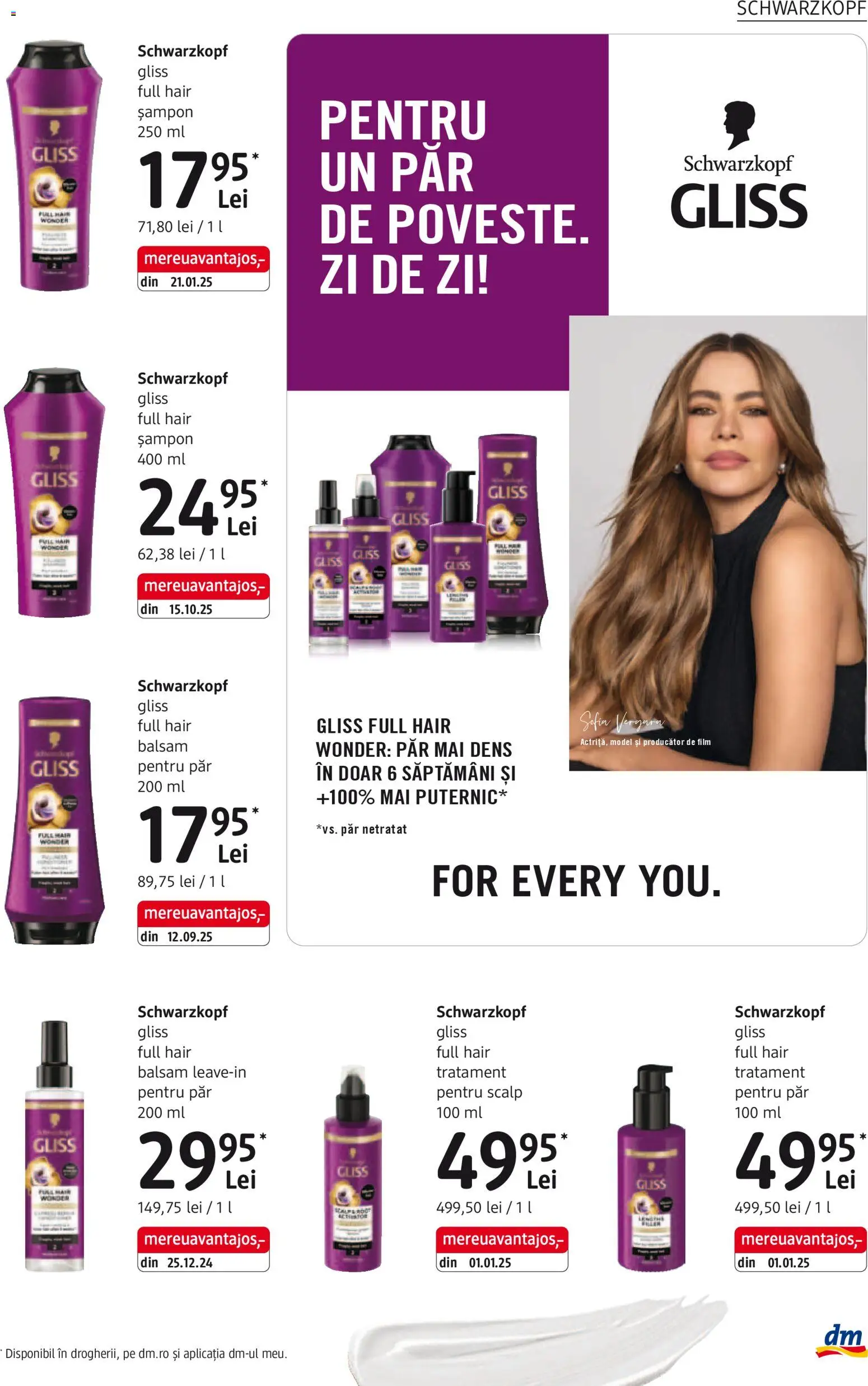 Catalog DM Drogerie Markt 4 Decembrie 2025 - 5 Ianuarie 2026 | Pagina 21 | Produse: Tratament pentru păr, Șampon, Balsam