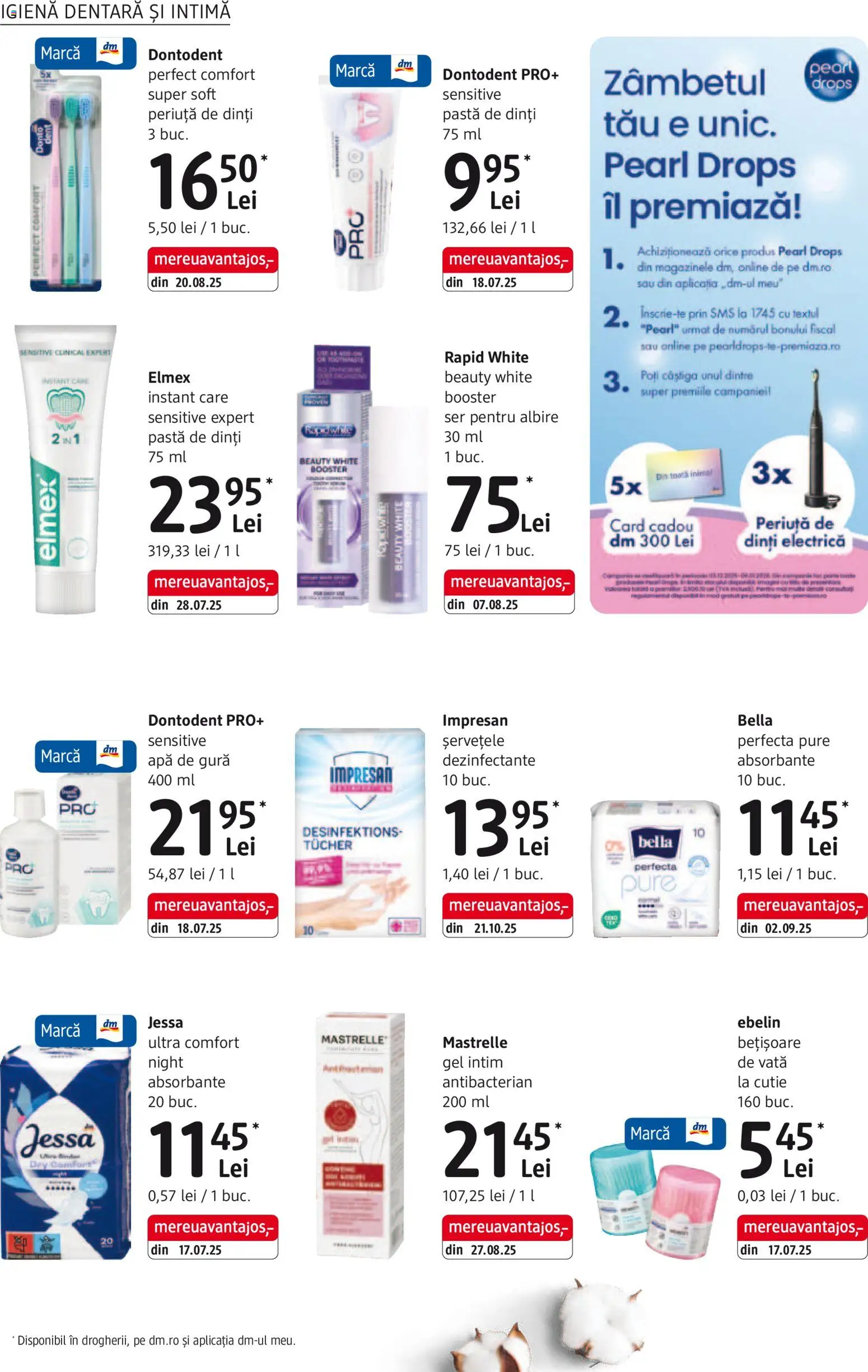 Catalog DM Drogerie Markt 4 Decembrie 2025 - 5 Ianuarie 2026 | Pagina 26 | Produse: Pastă de dinți, Periuță de dinți, Absorbante, Apă