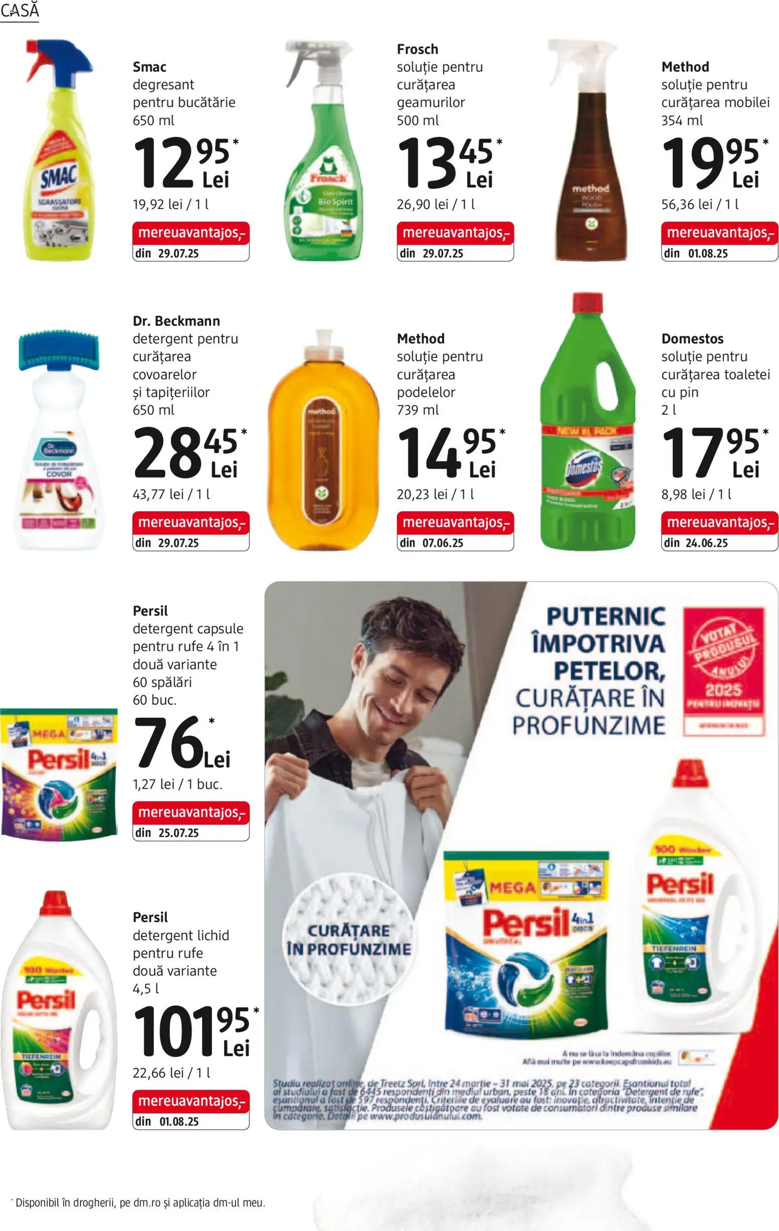 Catalog DM Drogerie Markt 4 Decembrie 2025 - 5 Ianuarie 2026 | Pagina 28 | Produse: Şerit ödül, Bucătărie, Covor, Detergent