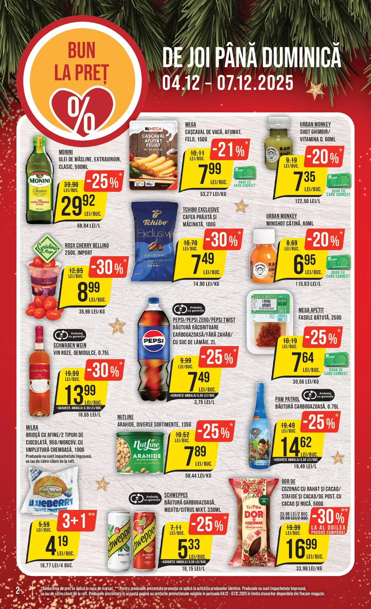 Catalog Mega Image 4 - 9 Decembrie 2025 | Pagina 2 | Produse: Cașcaval, Arahide, Ulei, Roșii