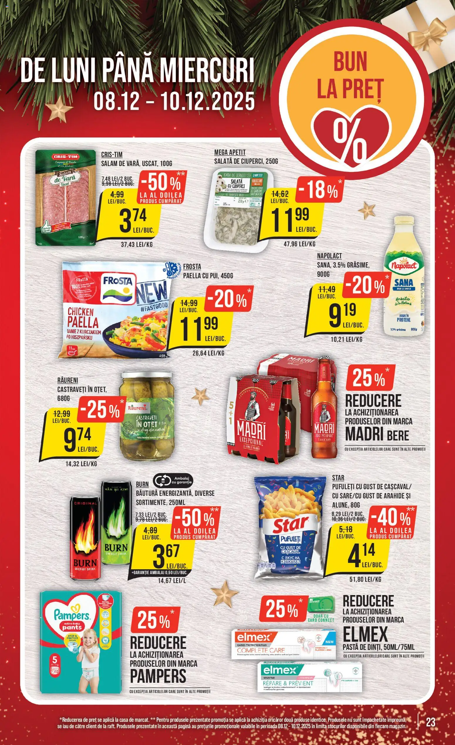 Catalog Mega Image 4 - 9 Decembrie 2025 | Pagina 23 | Produse: Cașcaval, Arahide, Oțet, Salam