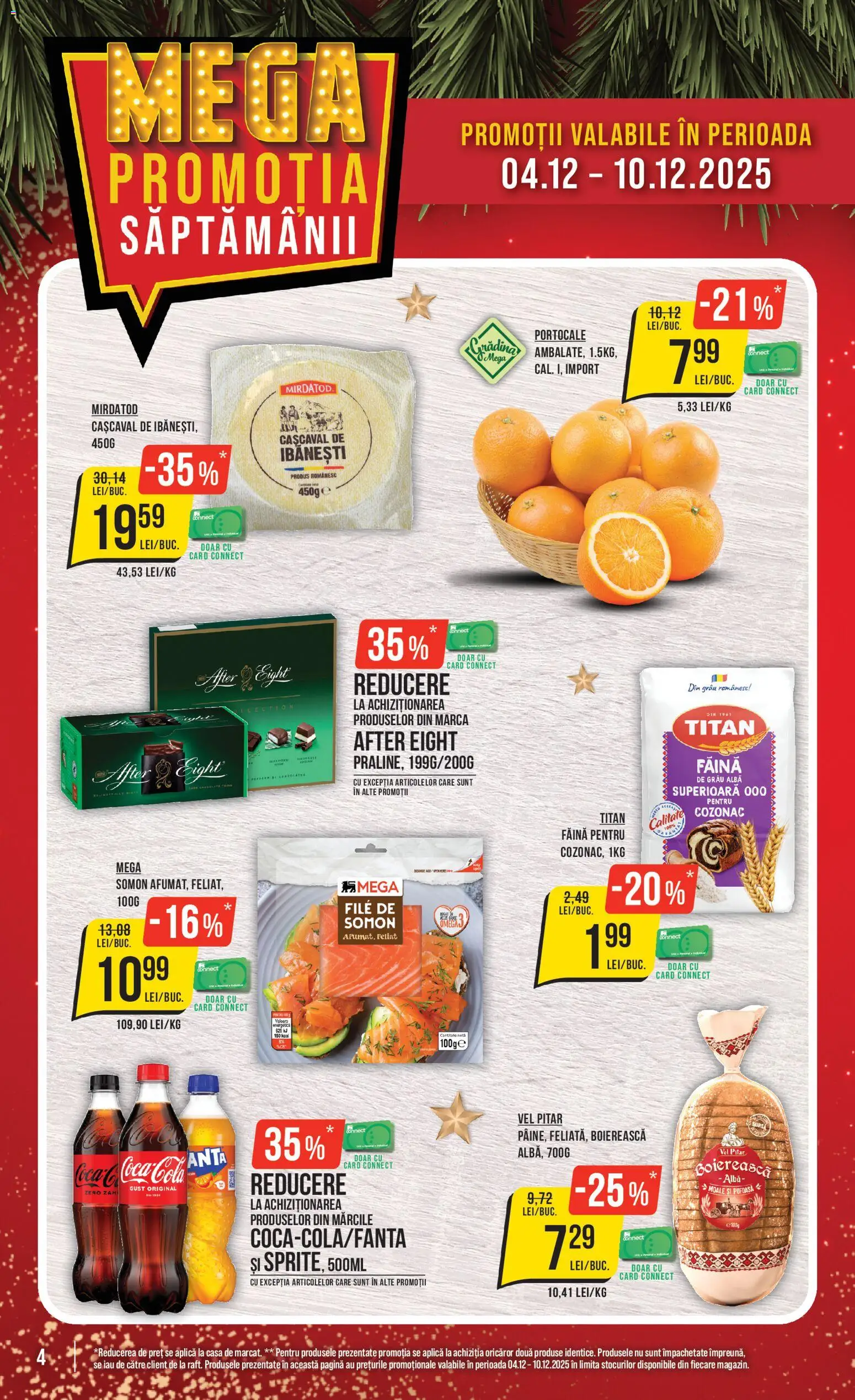 Catalog Mega Image 4 - 9 Decembrie 2025 | Pagina 4 | Produse: Cașcaval, Făină, Portocale