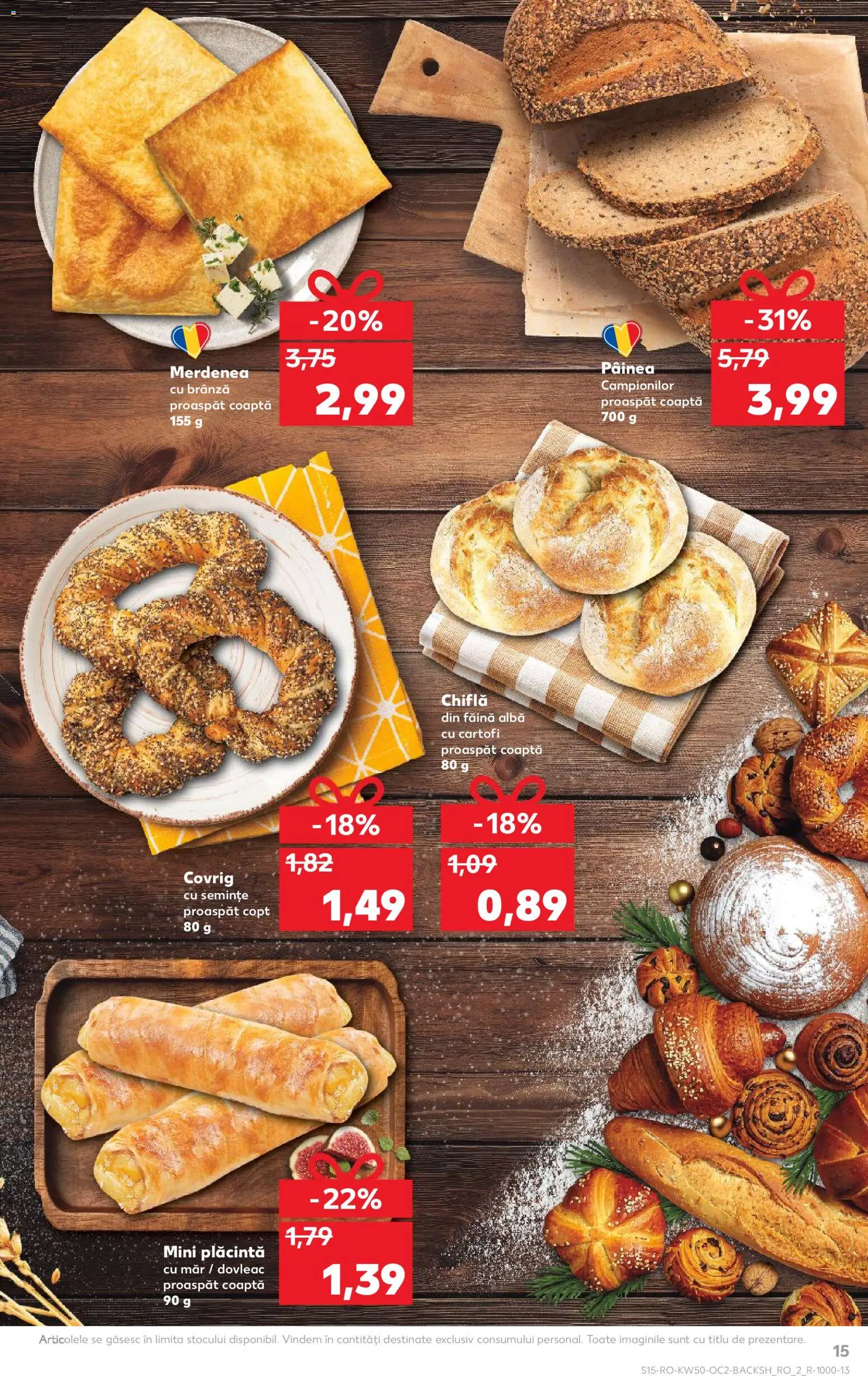 Catalog Kaufland 10 - 15 Decembrie 2025 | Pagina 15 | Produse: Semințe, Plăcintă, Chiflă, Cartofi