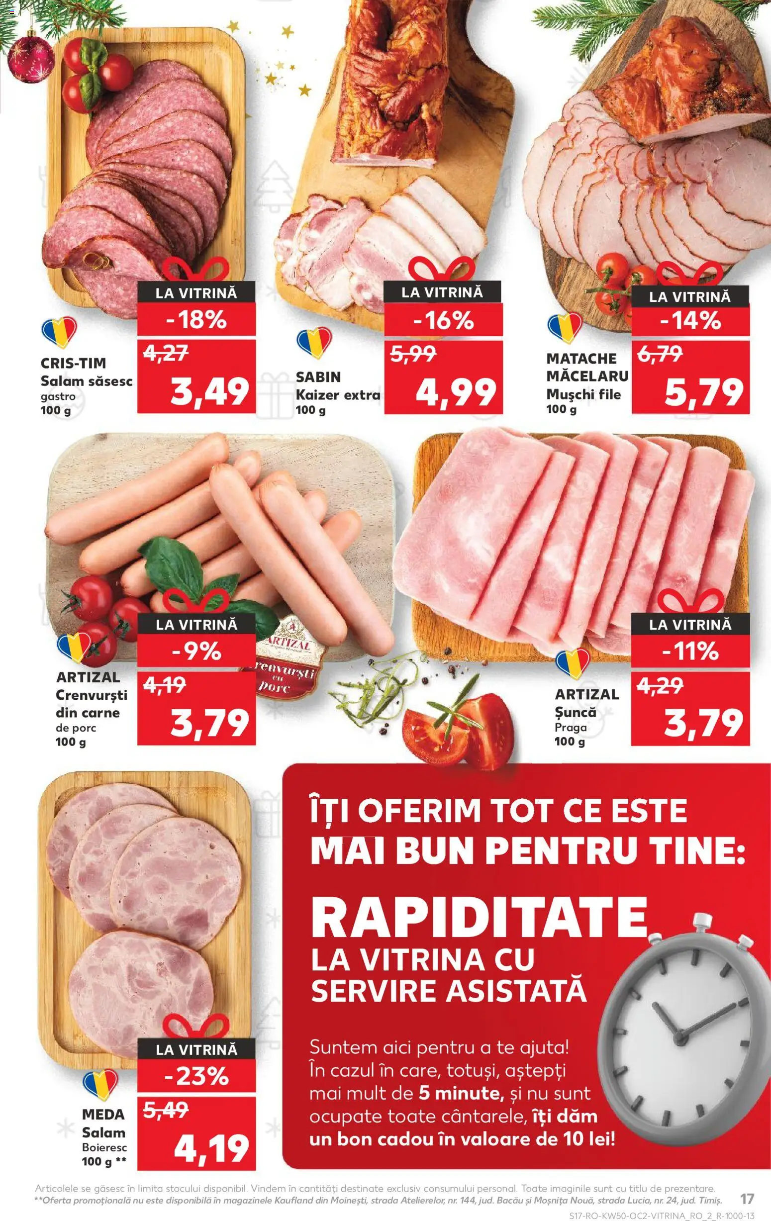 Catalog Kaufland 10 - 15 Decembrie 2025 | Pagina 17 | Produse: Vitrină, Bacon, Salam, Carne De Porc