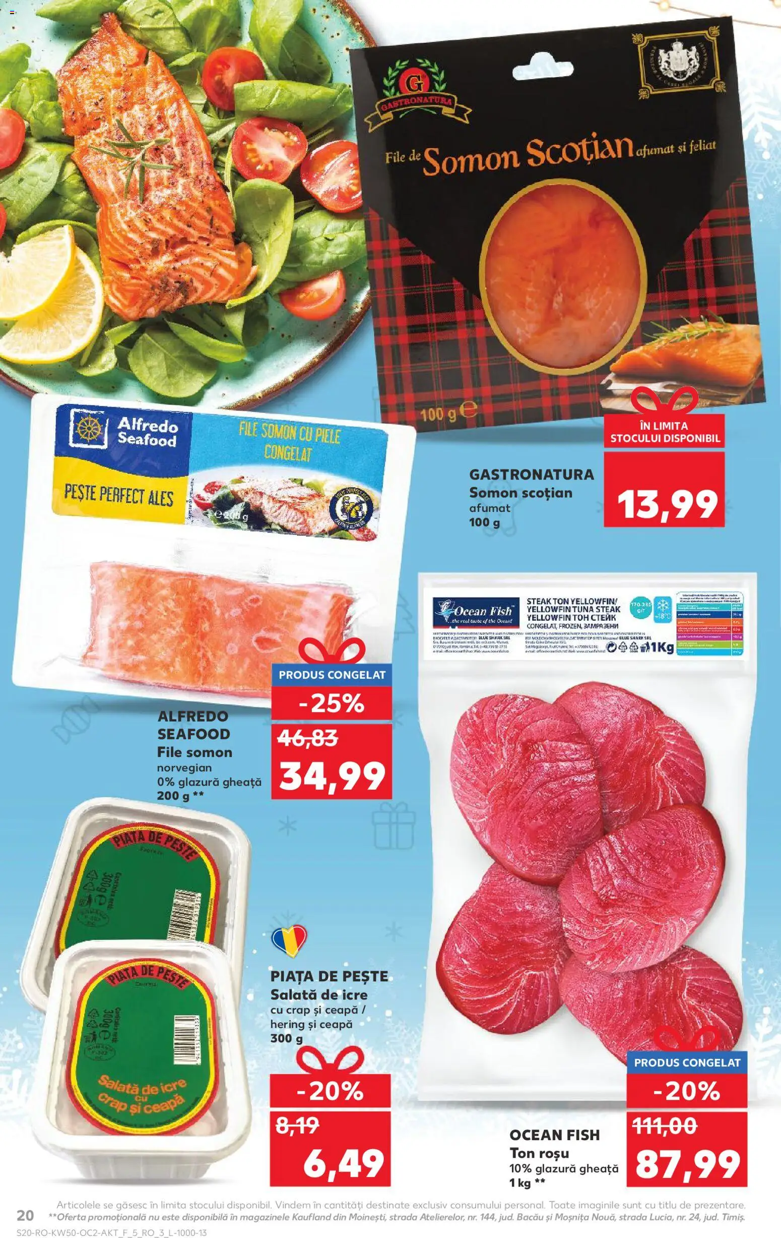Catalog Kaufland 10 - 15 Decembrie 2025 | Pagina 20 | Produse: Pește, Salată, Ceapă