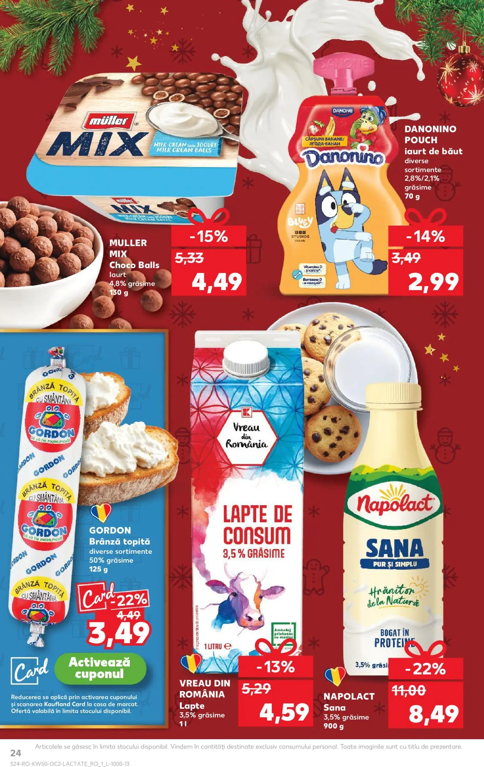 Catalog Kaufland 10 - 15 Decembrie 2025 | Pagina 24 | Produse: Lapte, Brânză, Iaurt, Smântână